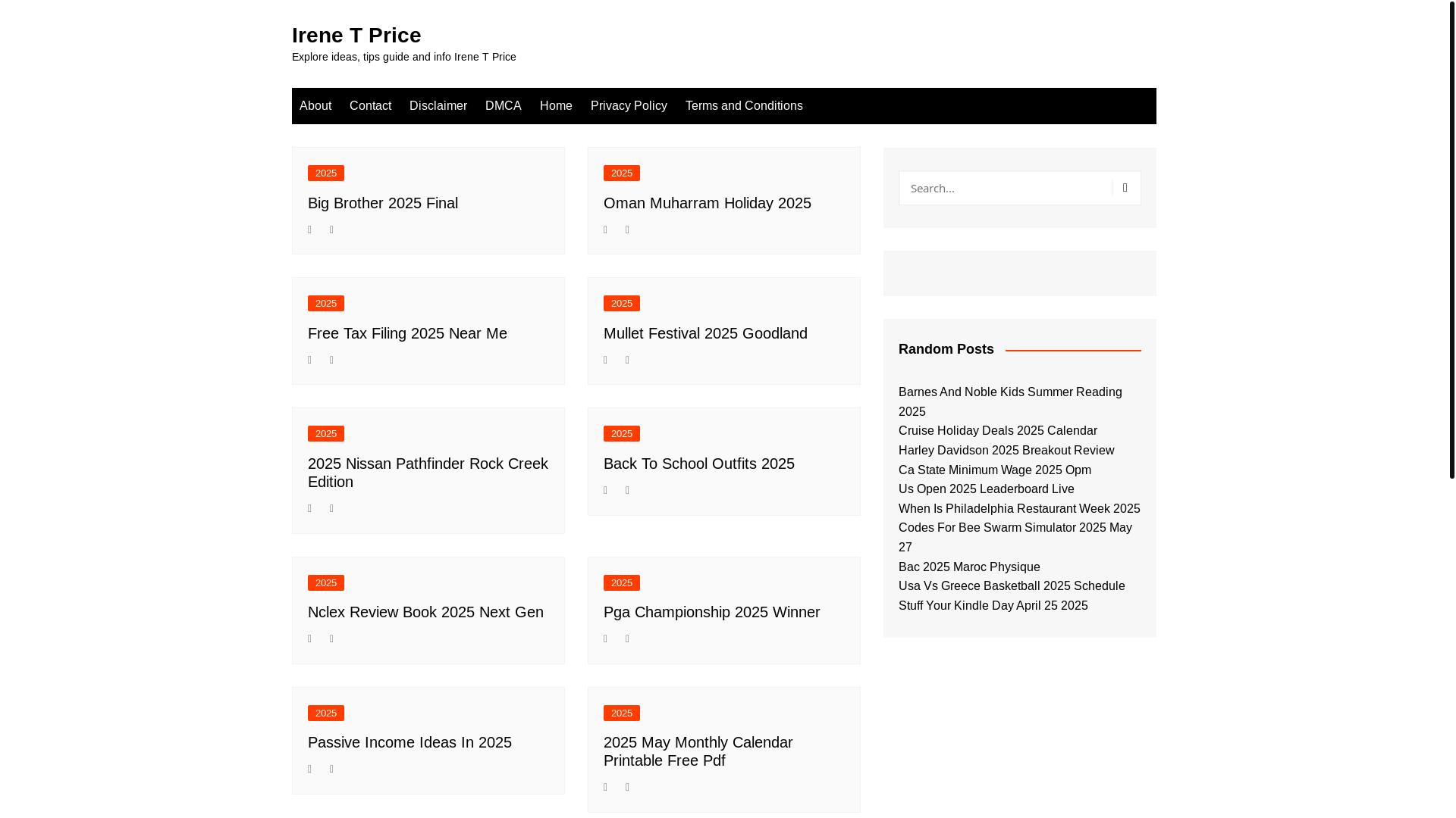 website screenshot of https://irenetpricel.pages.dev/