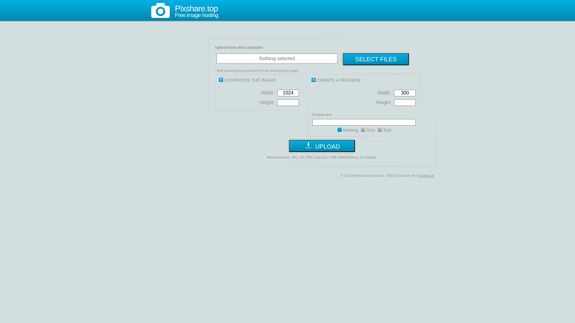 website screenshot of https://pixshare.top/