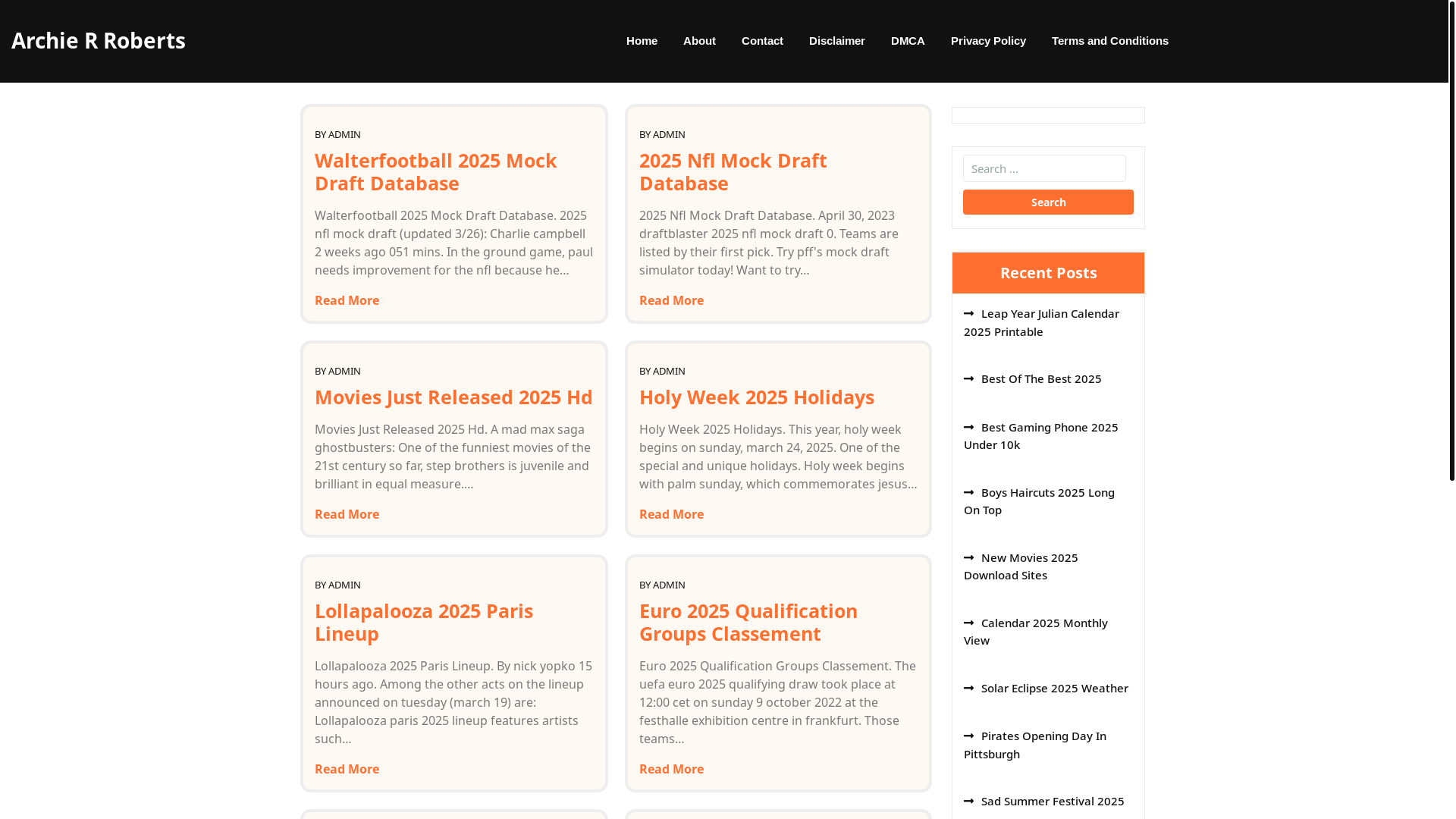 website screenshot of https://archierrobertsp.pages.dev/