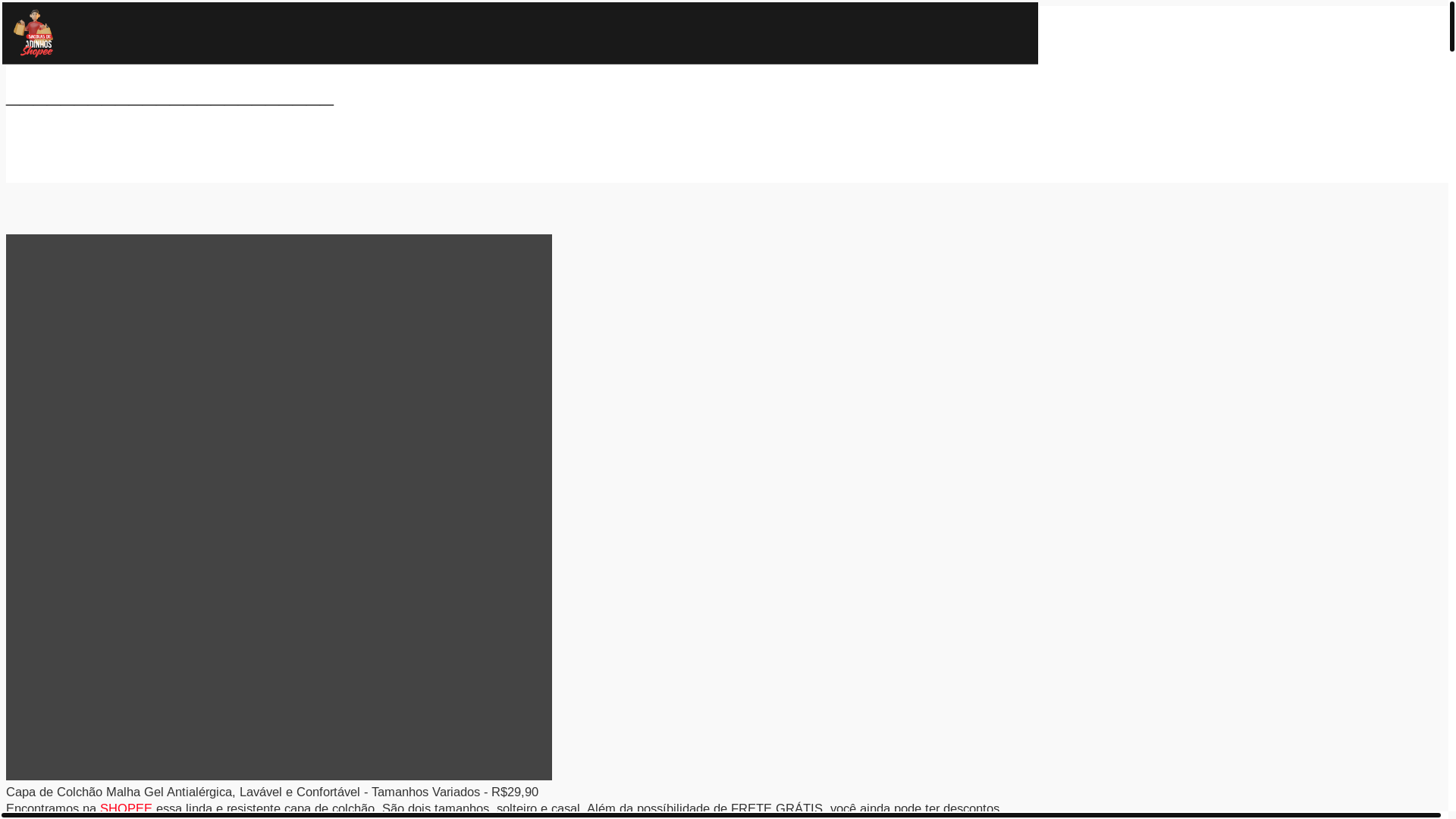 website screenshot of https://sacolasdeachadinhos.top/
