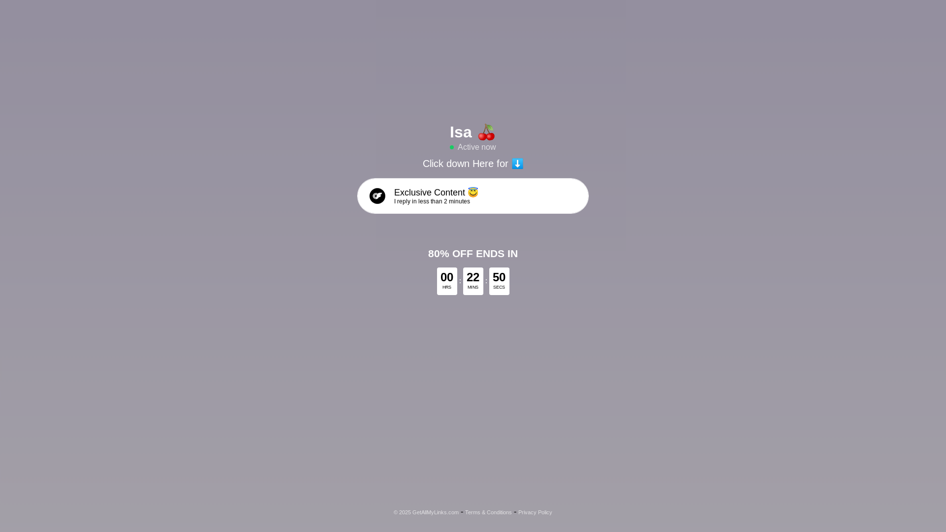 website screenshot of https://cuteisa.me/