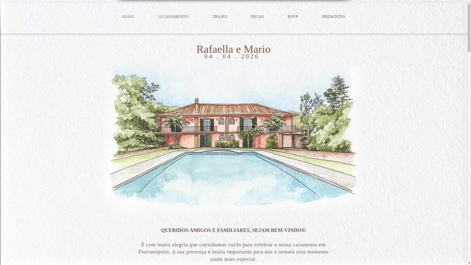 website screenshot of https://rafaellaemario.com.br/