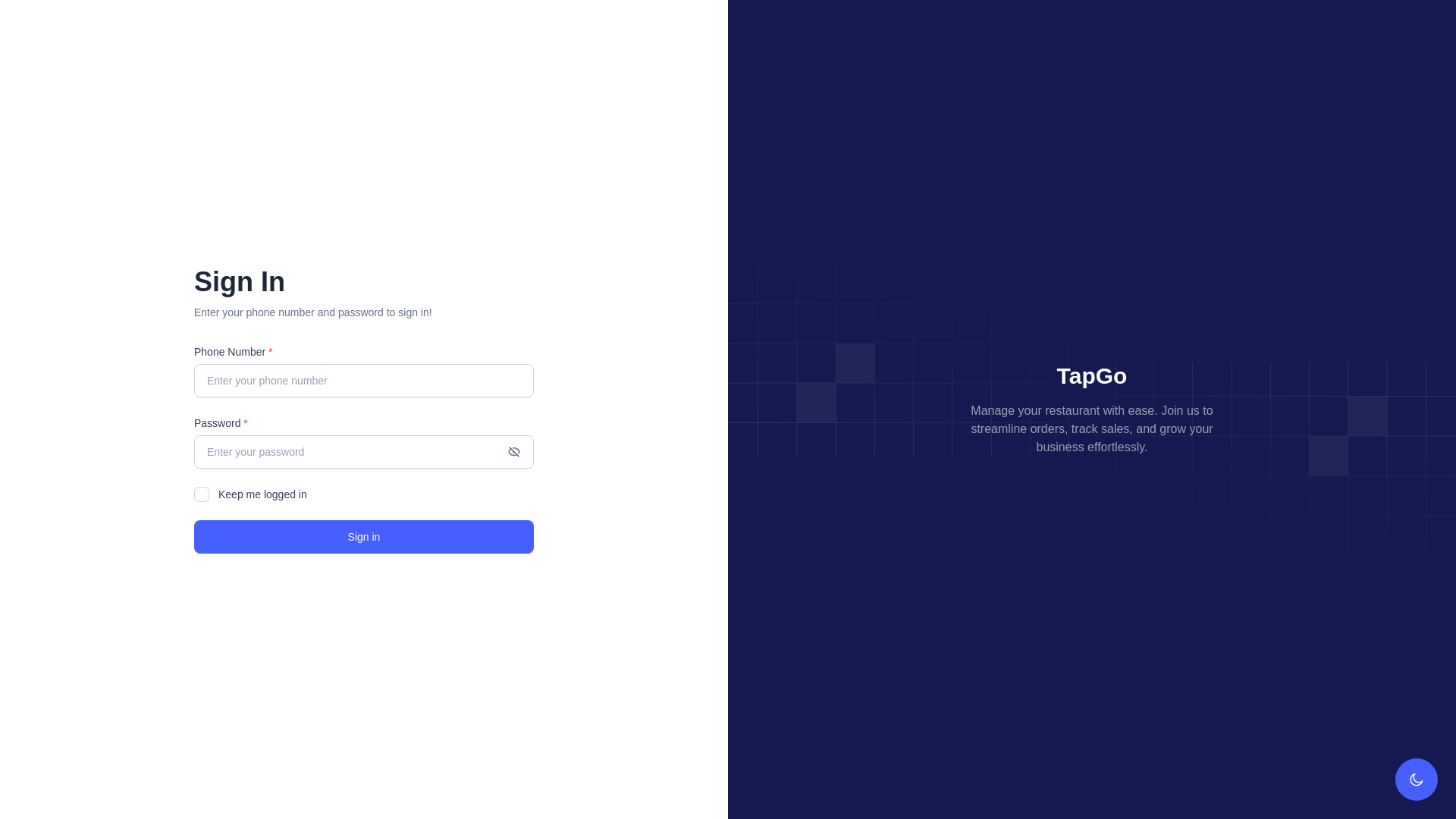 website screenshot of https://tapgoportal.com/