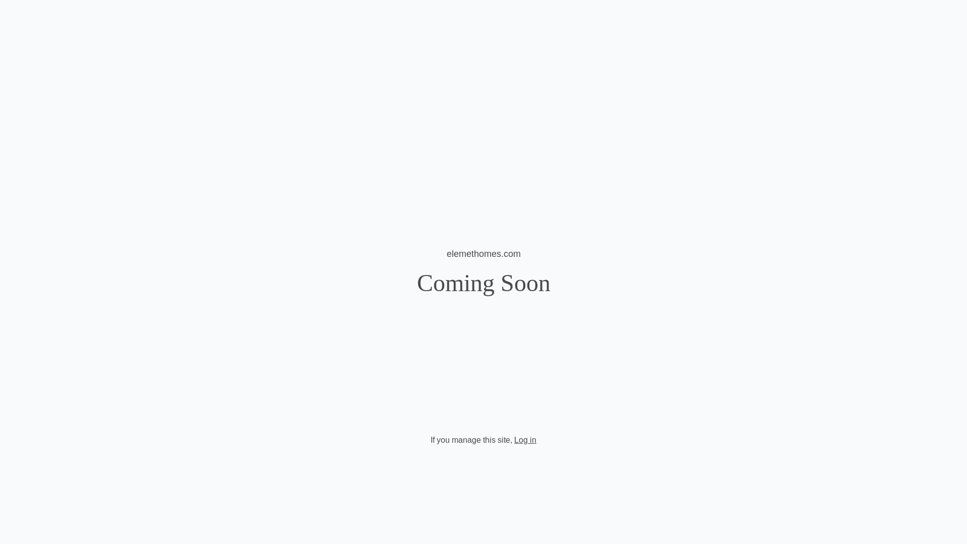 website screenshot of https://elemethomes.com/