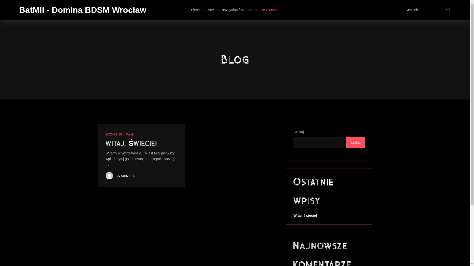 website screenshot of https://batmil.pl/
