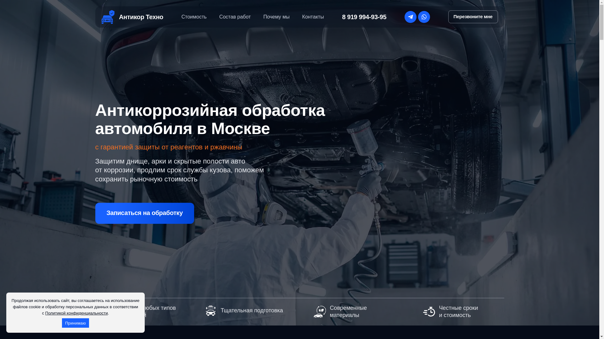 website screenshot of https://anticor-techno.ru/