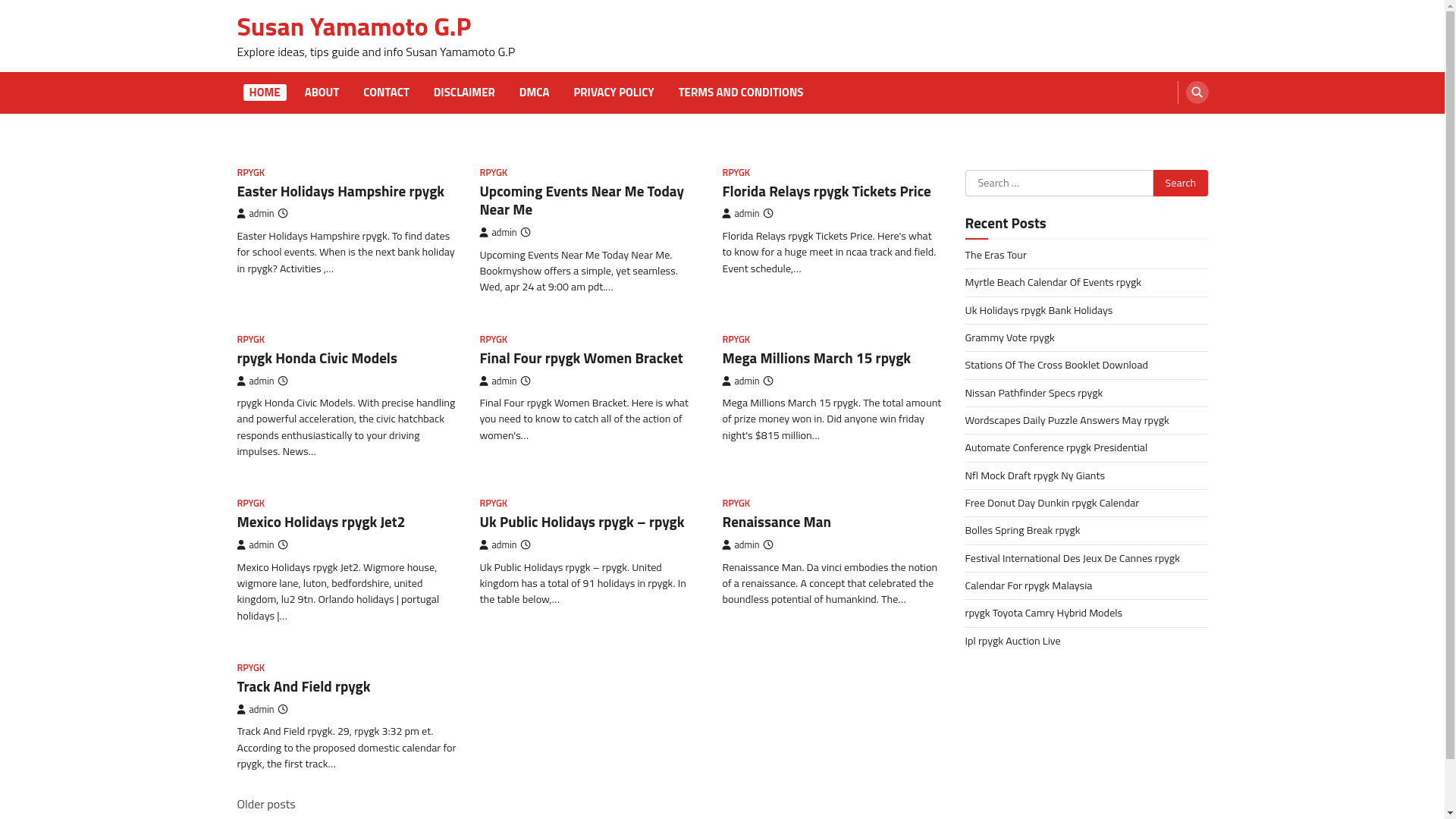 website screenshot of https://susanyamamotogp.pages.dev/