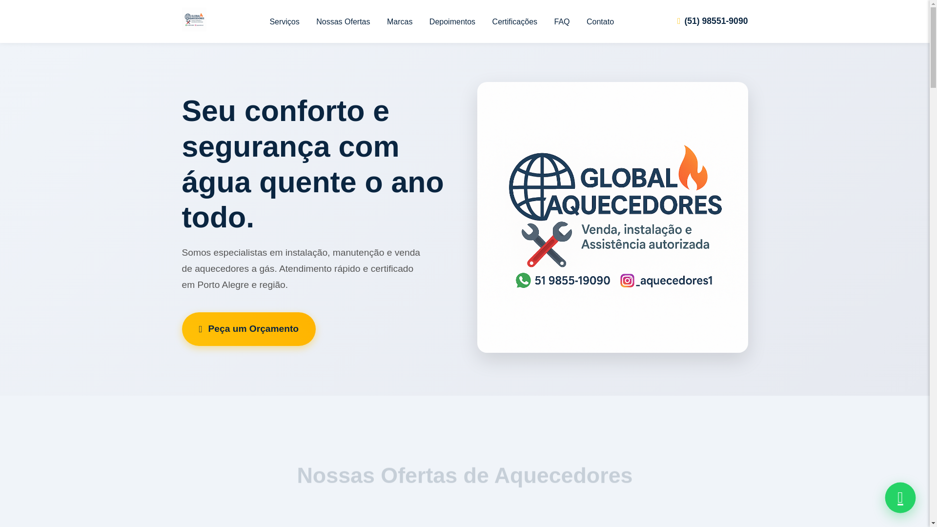 website screenshot of https://globalaquecedores.agr.br/