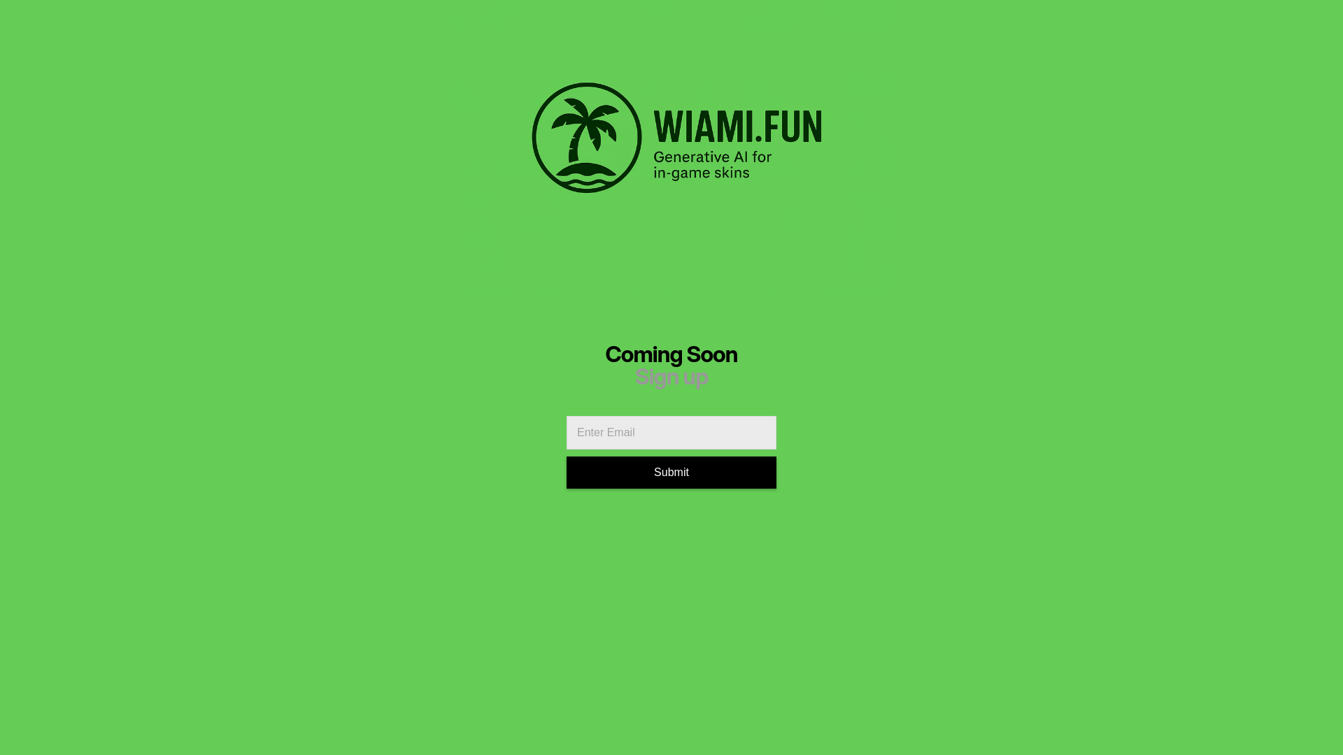 website screenshot of https://wiami.fun/