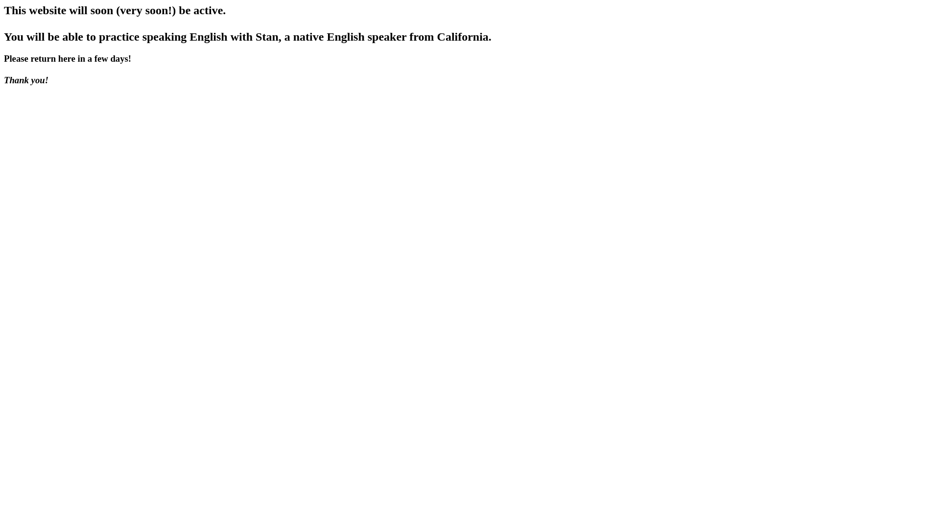 website screenshot of https://speakenglishwithstan.com/