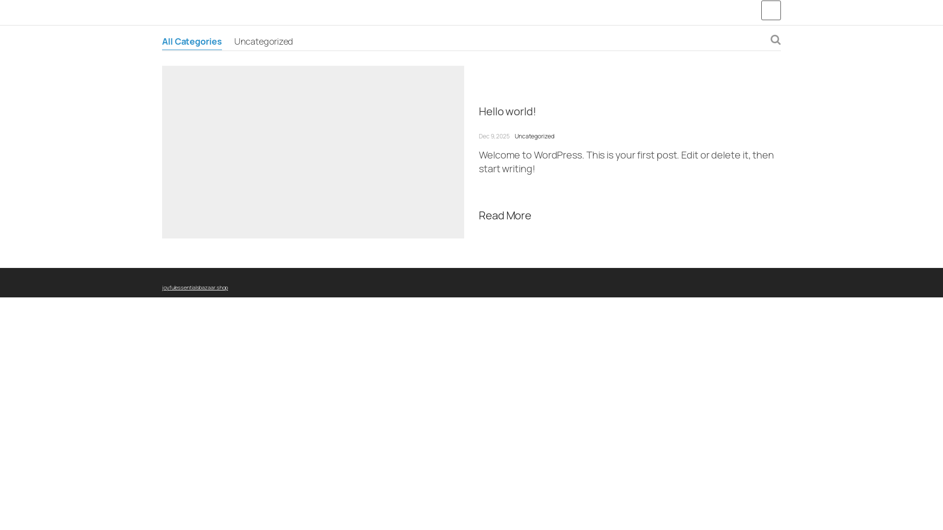 website screenshot of https://joyfulessentialsbazaar.shop/