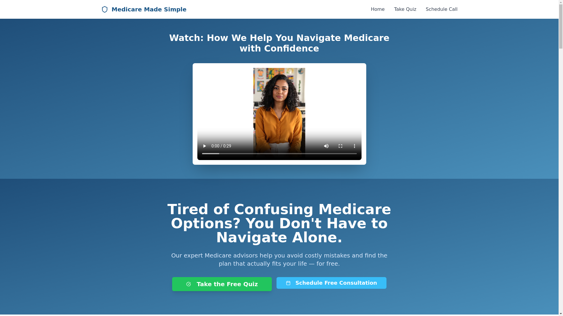 website screenshot of https://medicarehelp.tips/