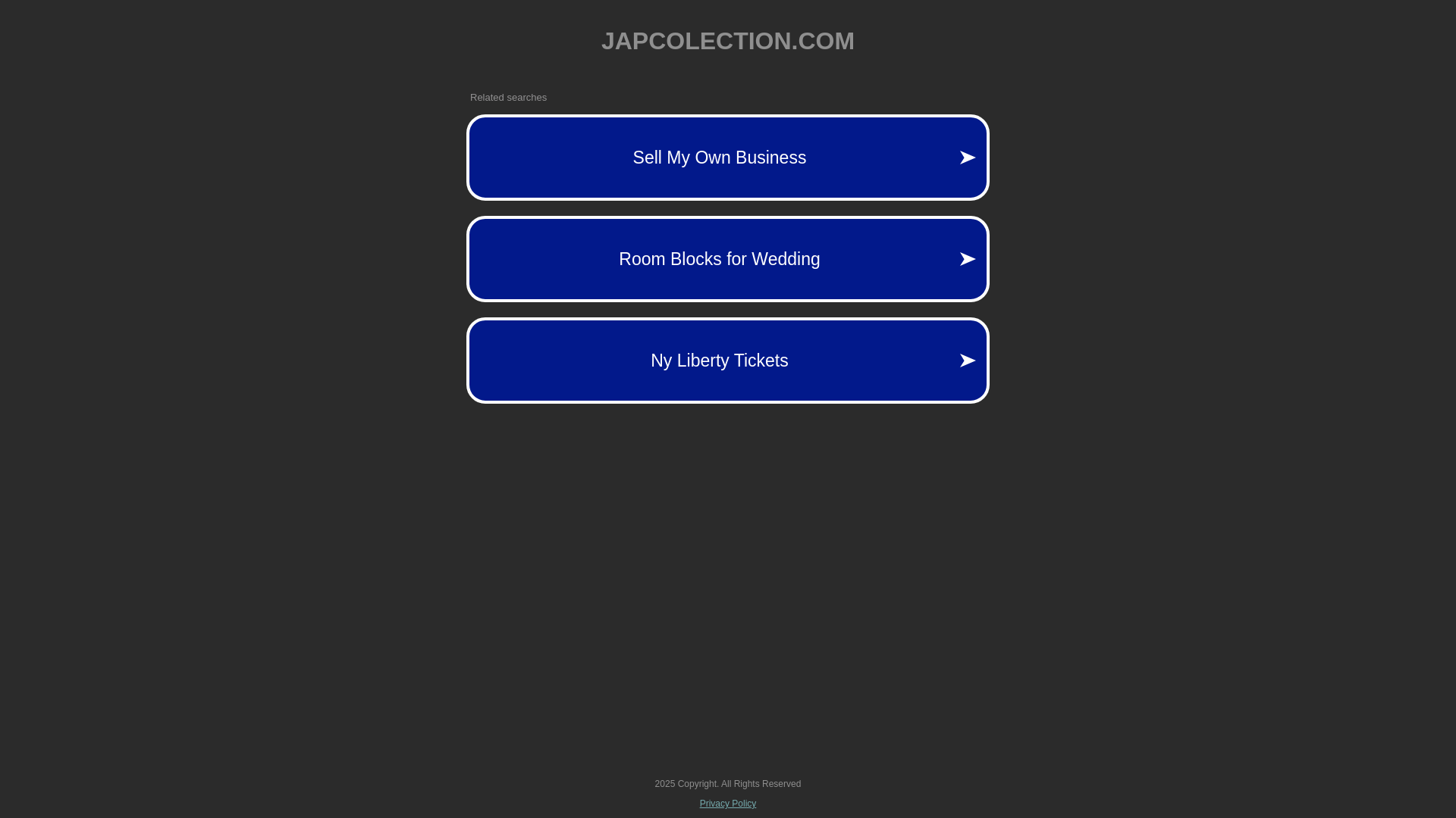 website screenshot of https://japcolection.com/