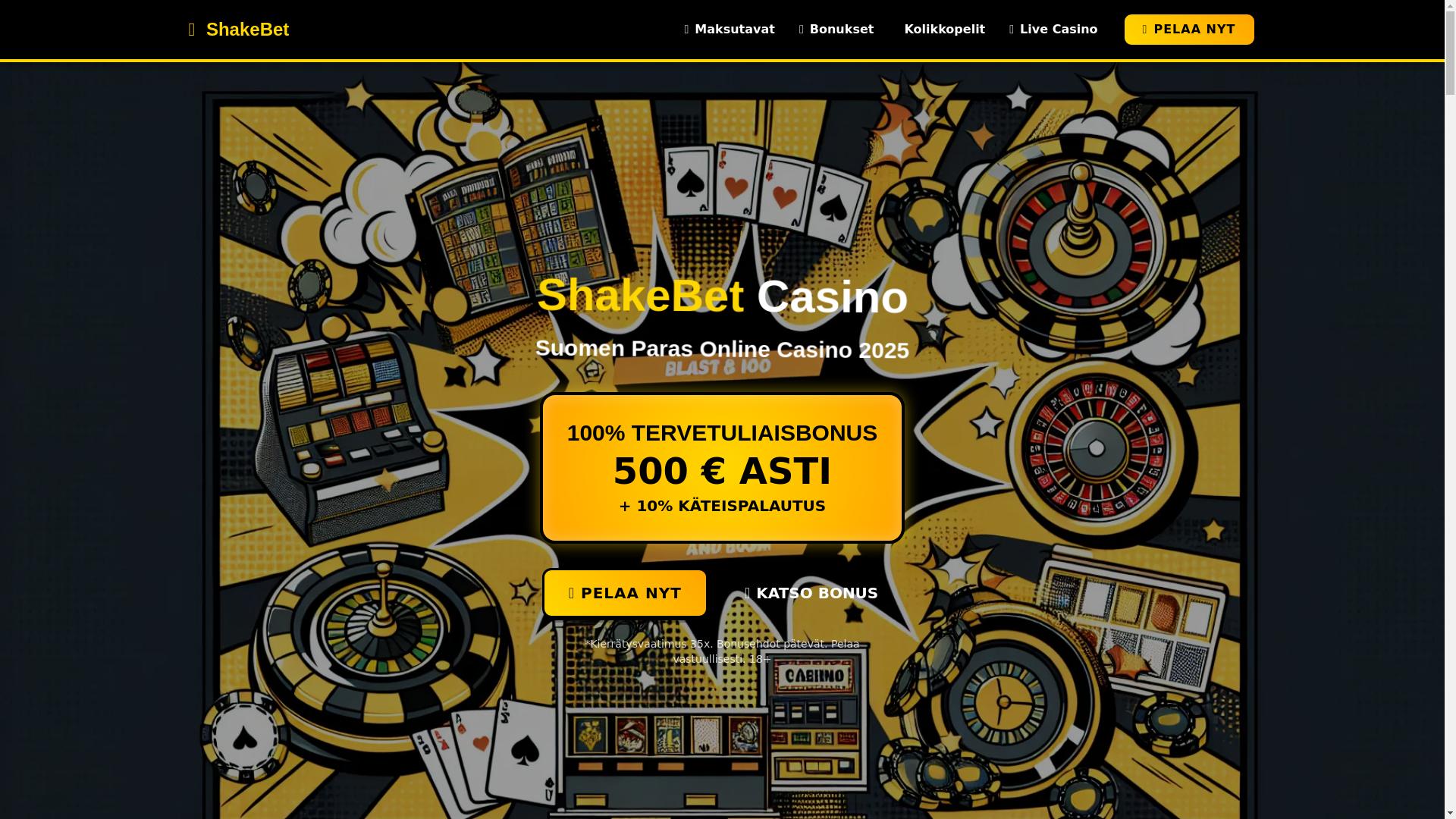 website screenshot of https://shakebet-fi.pages.dev/