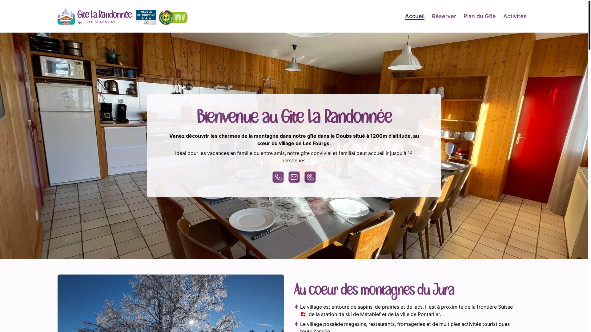 website screenshot of https://gitelarandonnee.pages.dev/