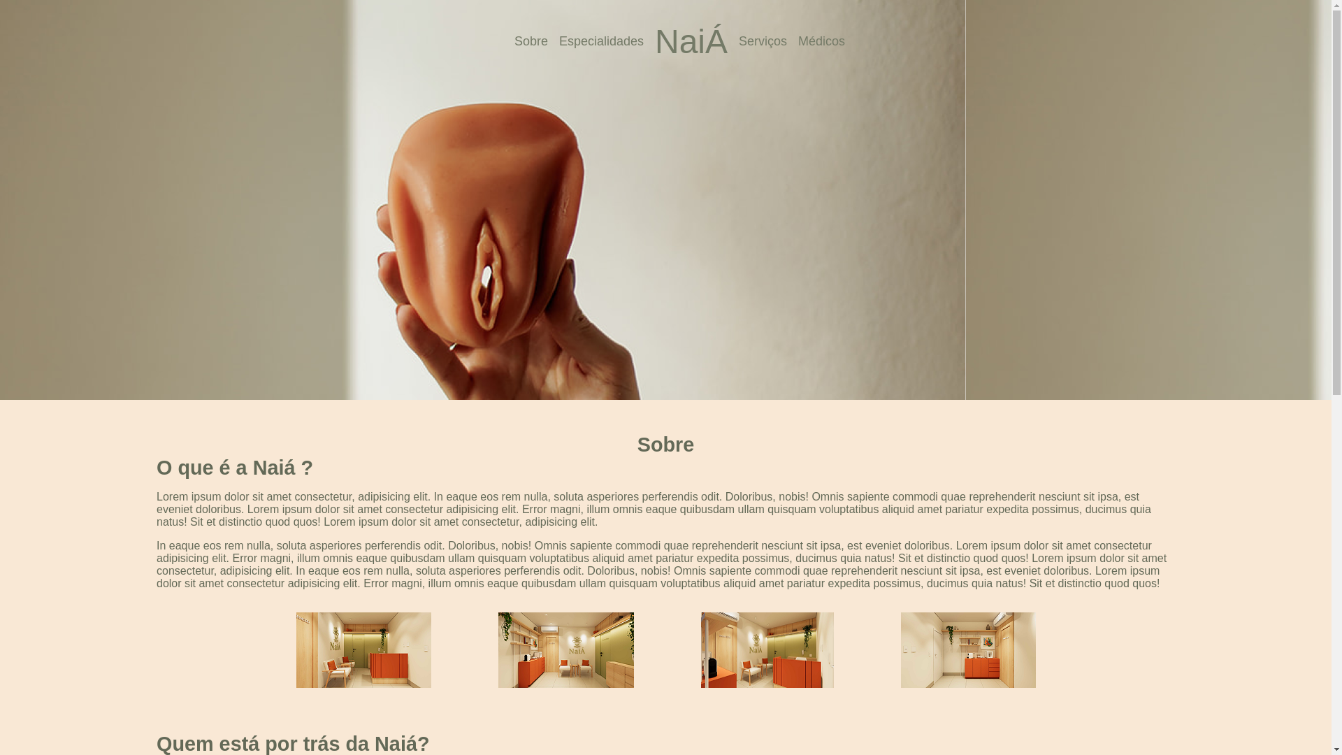 website screenshot of https://clinicanaia.com.br/
