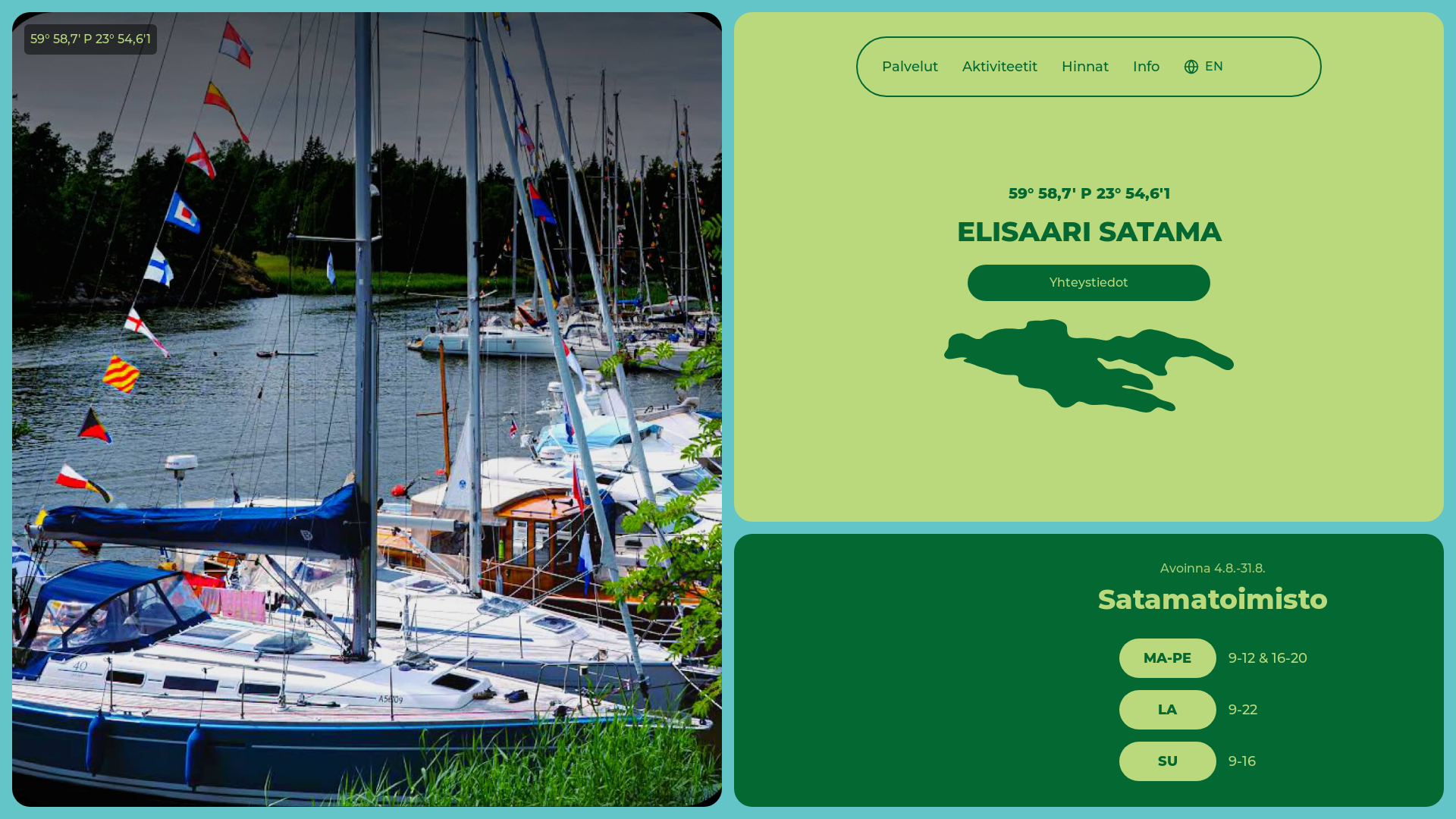 website screenshot of https://elisaari.pages.dev/