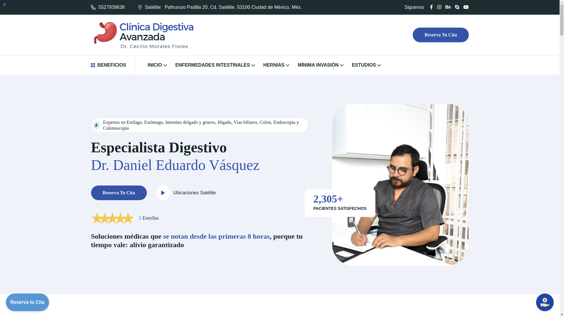website screenshot of https://dr-daniel-vasquez.com/