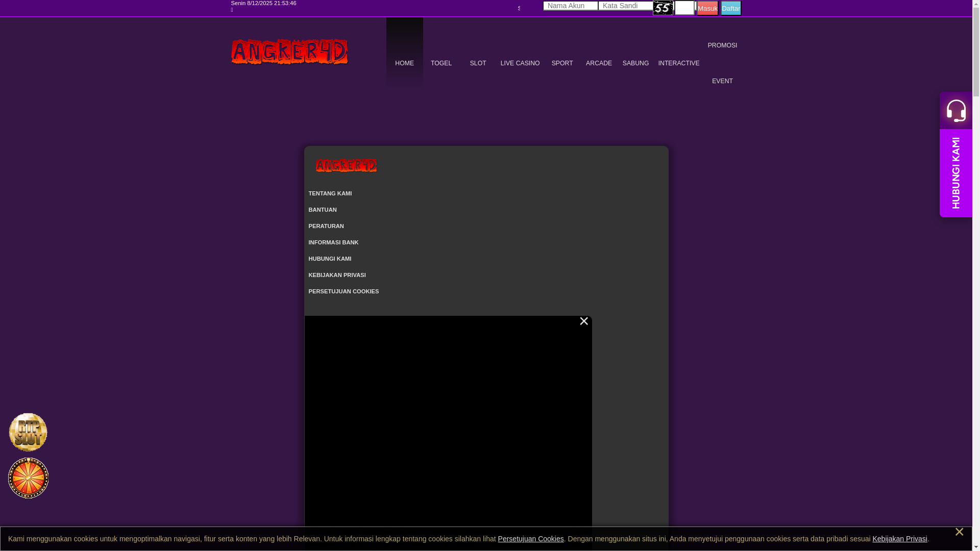 website screenshot of https://angker4d-sumut.xyz/