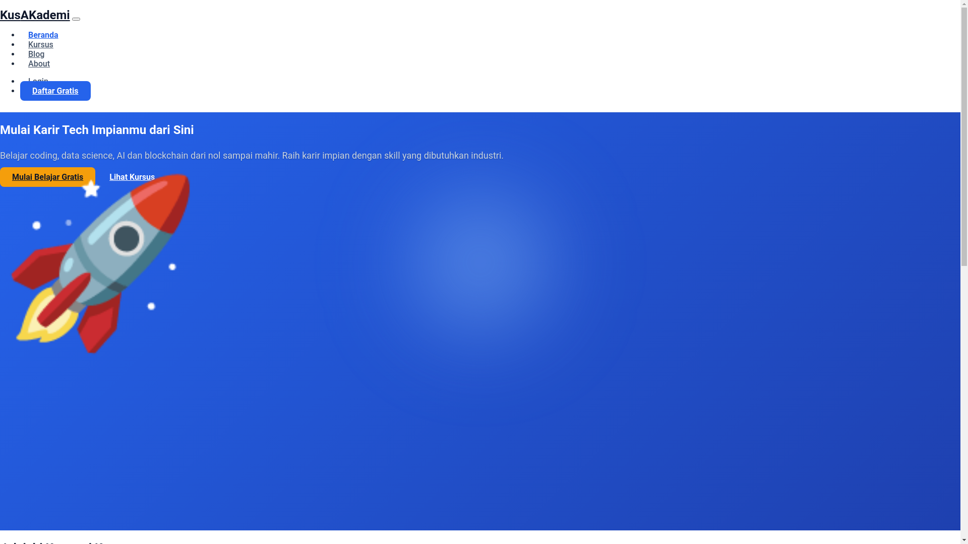 website screenshot of https://kusakademi.com/