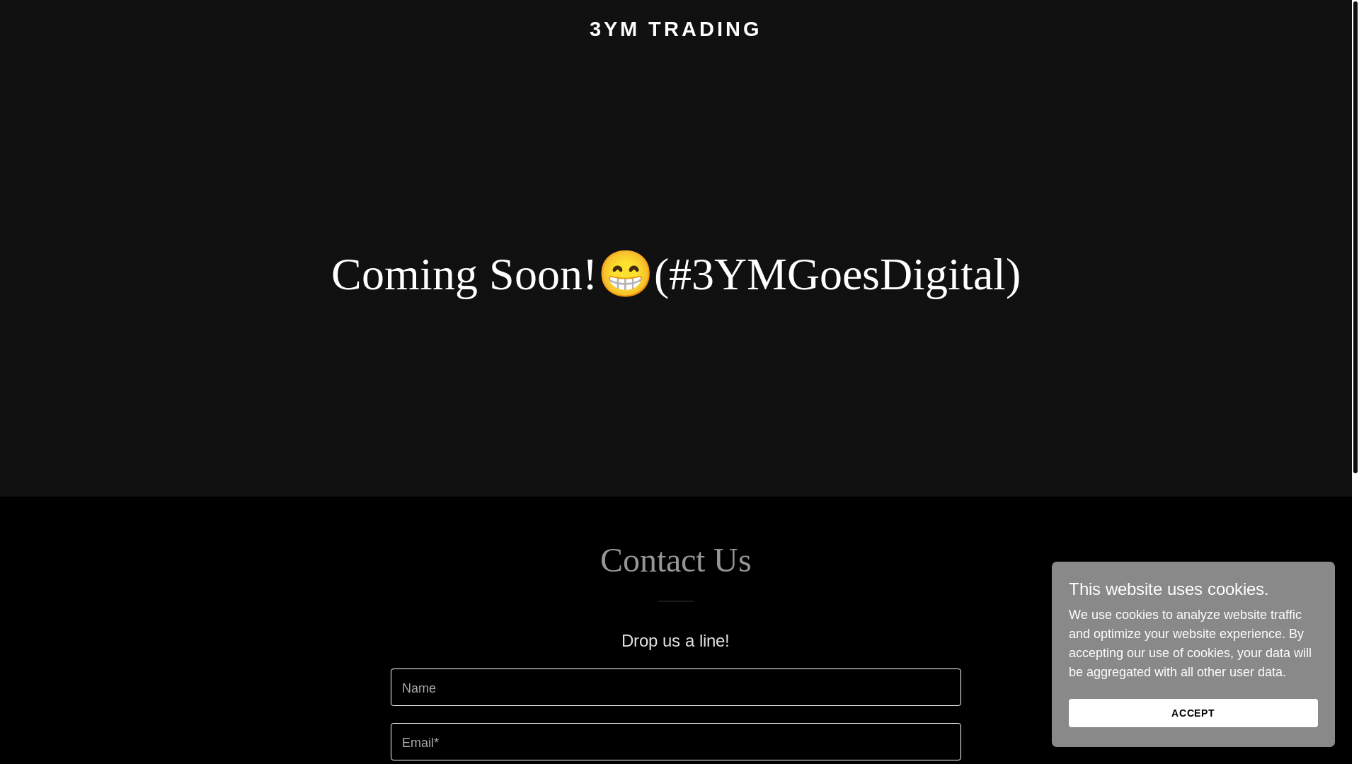 website screenshot of https://3ymtrading.com/
