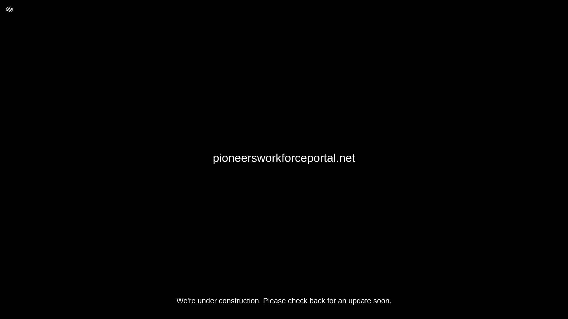 website screenshot of https://pioneersworkforceportal.net/