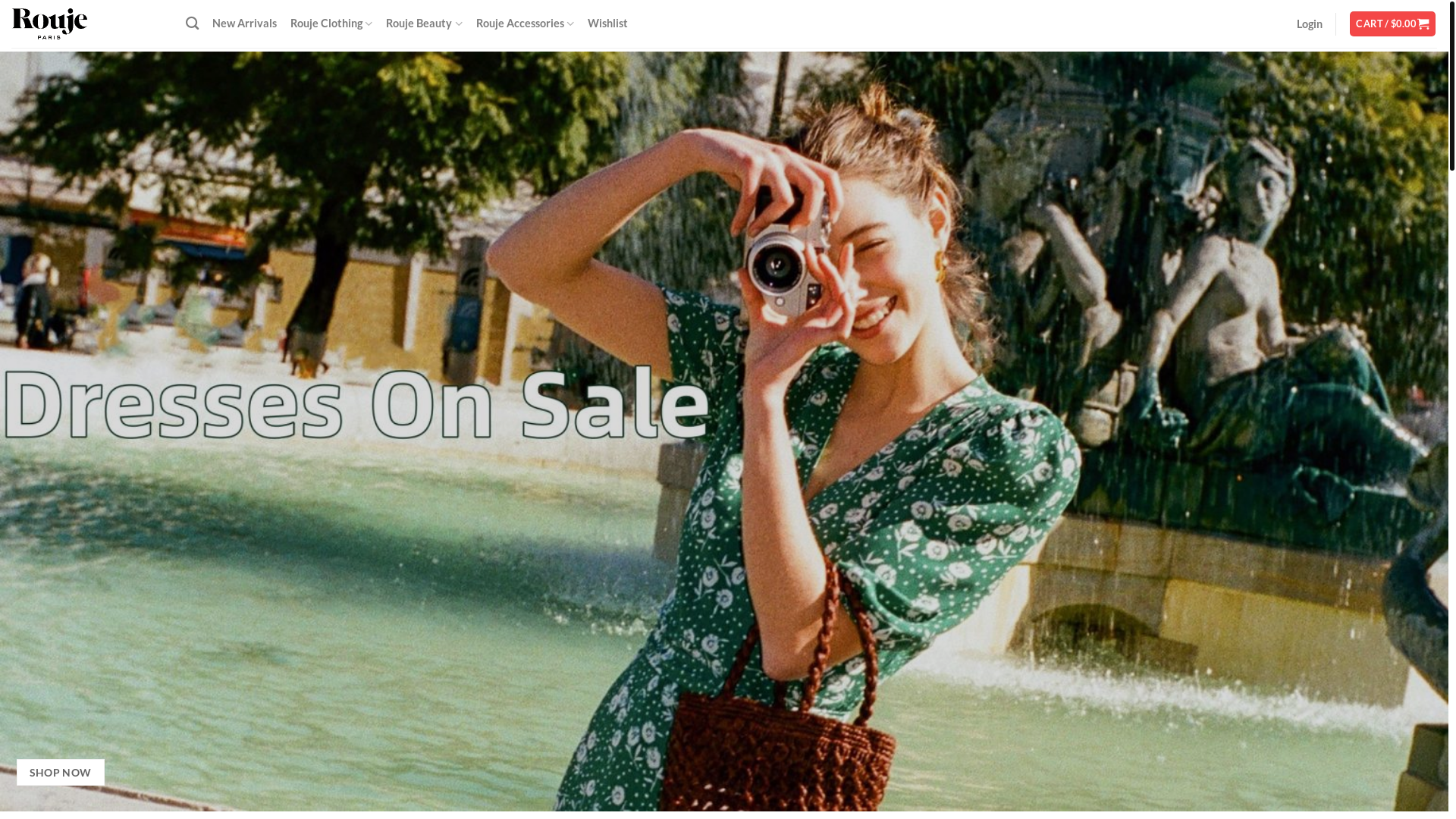 website screenshot of http://www.roujesale.com/