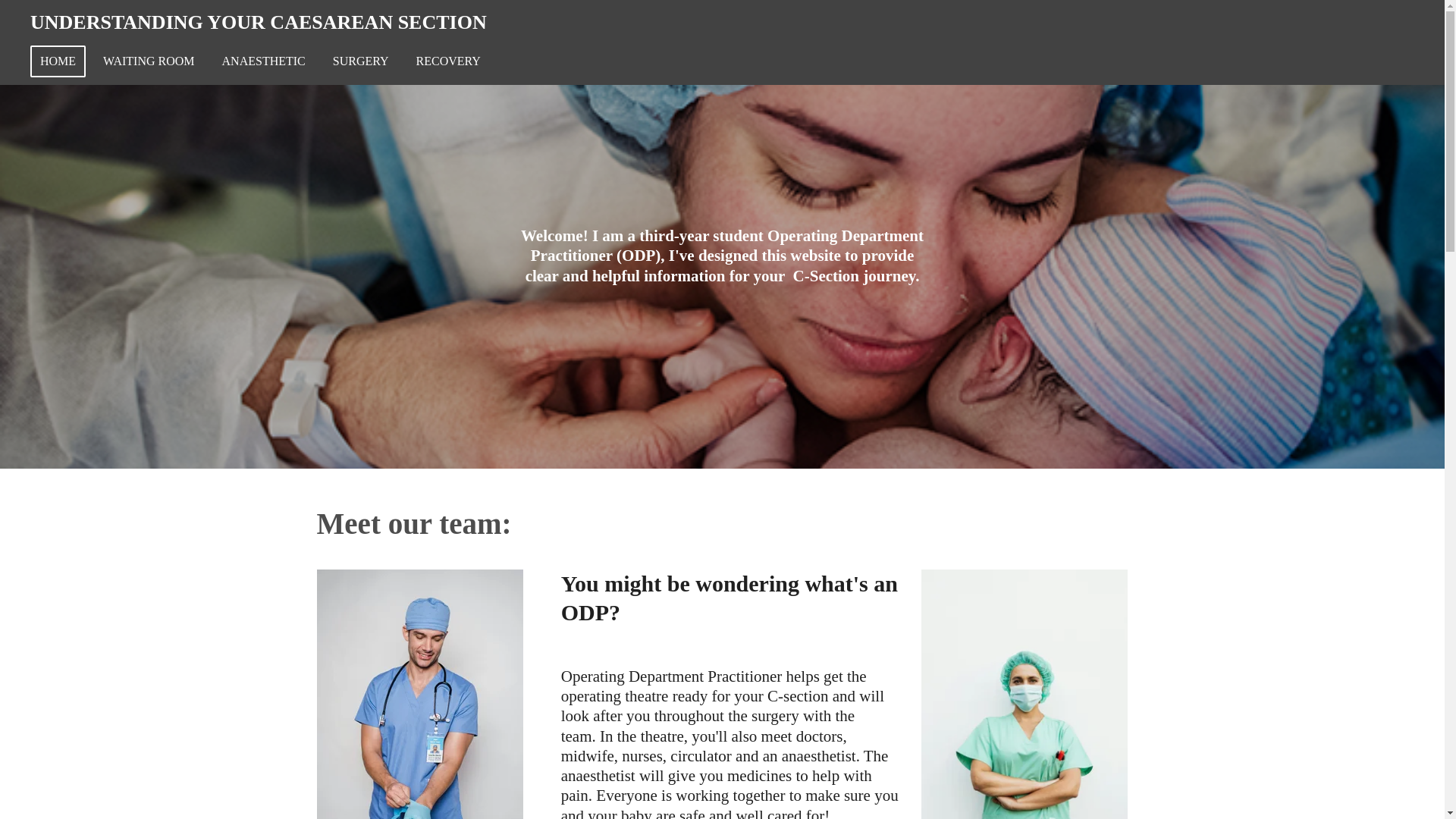 website screenshot of https://understanding-your-c-section.com/