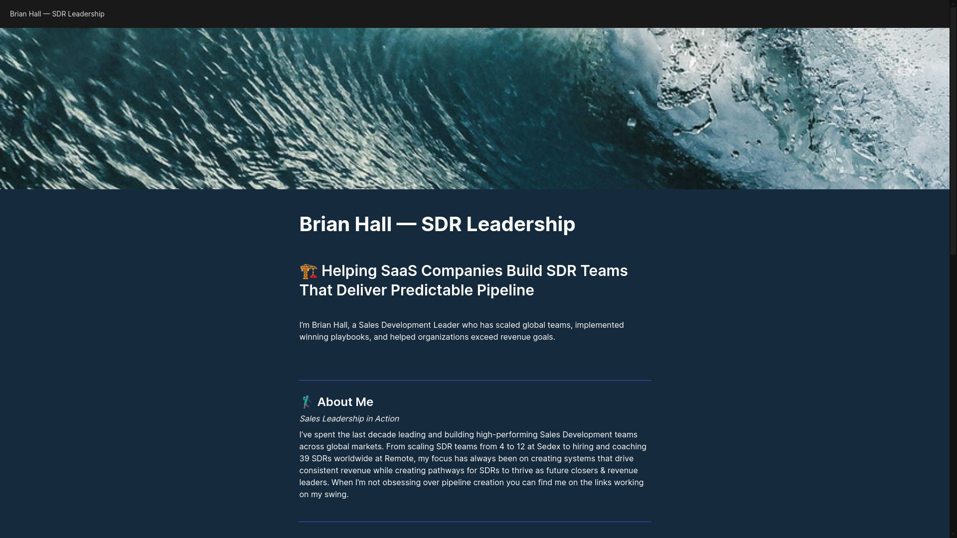 website screenshot of https://bhallsales.com/