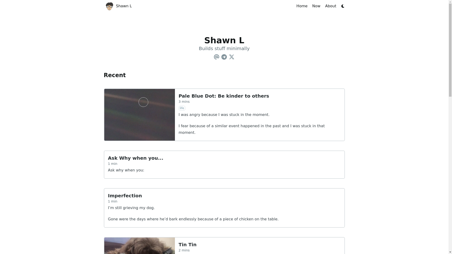 website screenshot of https://sshawn-hugo.pages.dev/