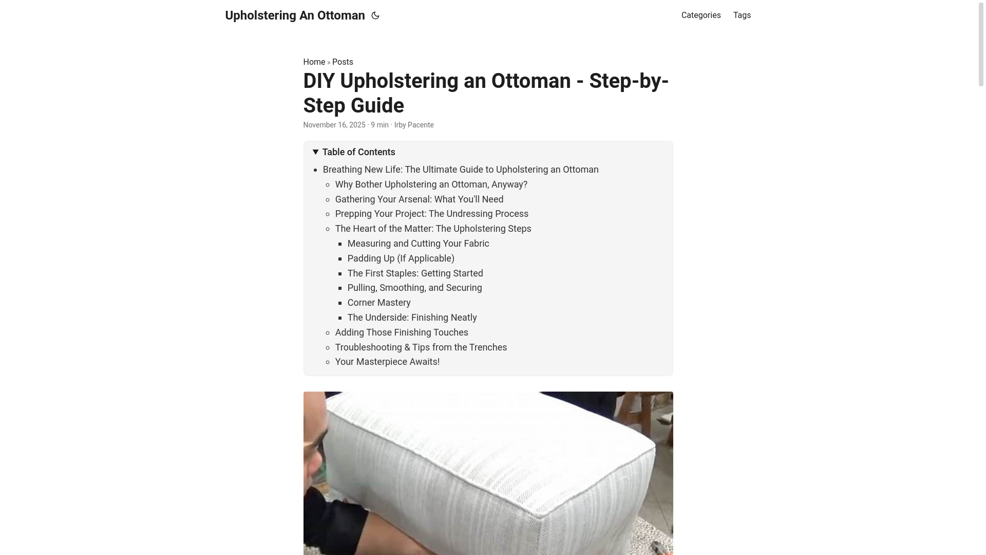 website screenshot of https://upholsteringanottoman.pages.dev/