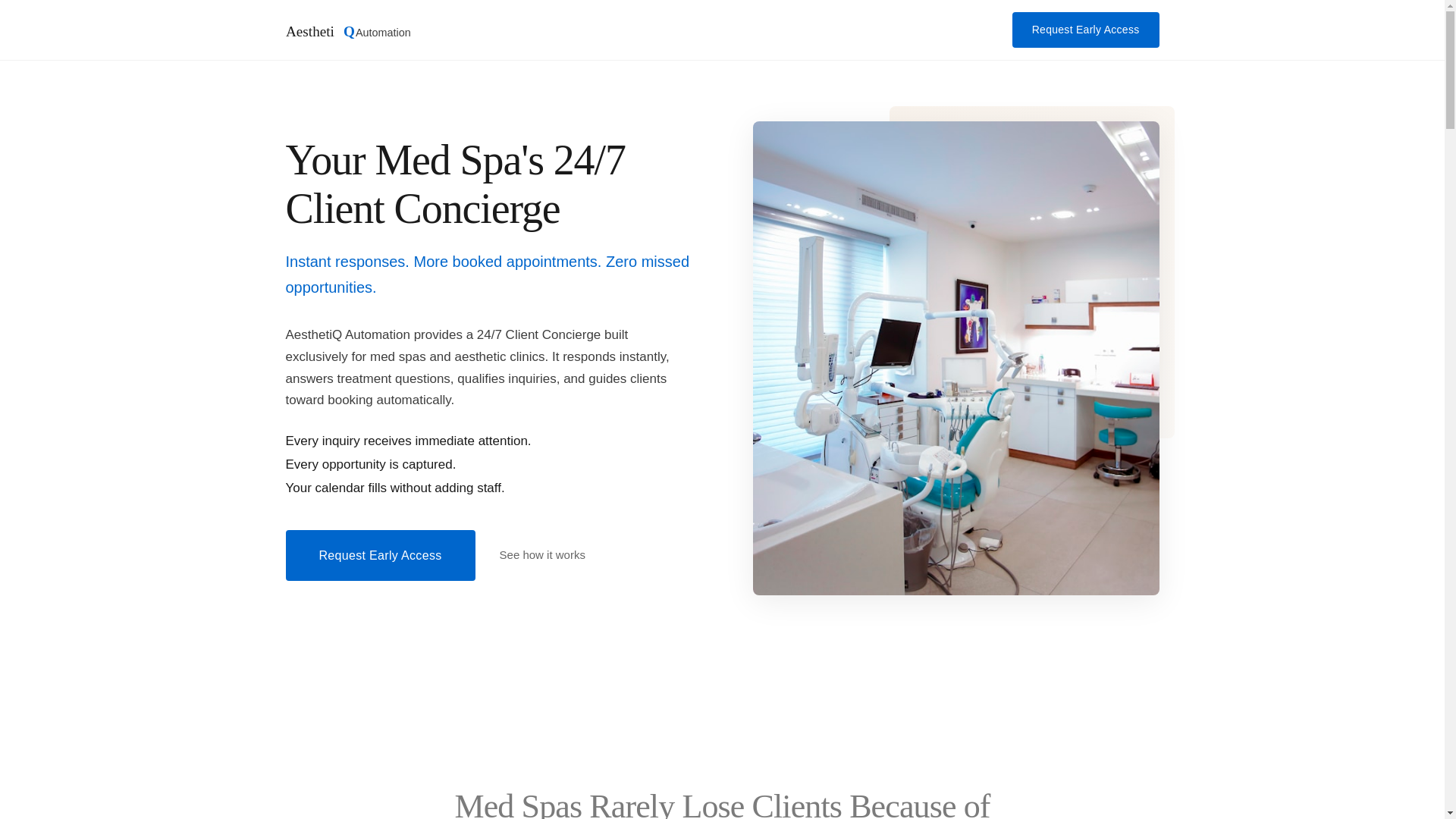 website screenshot of https://aesthetiqautomation.com/