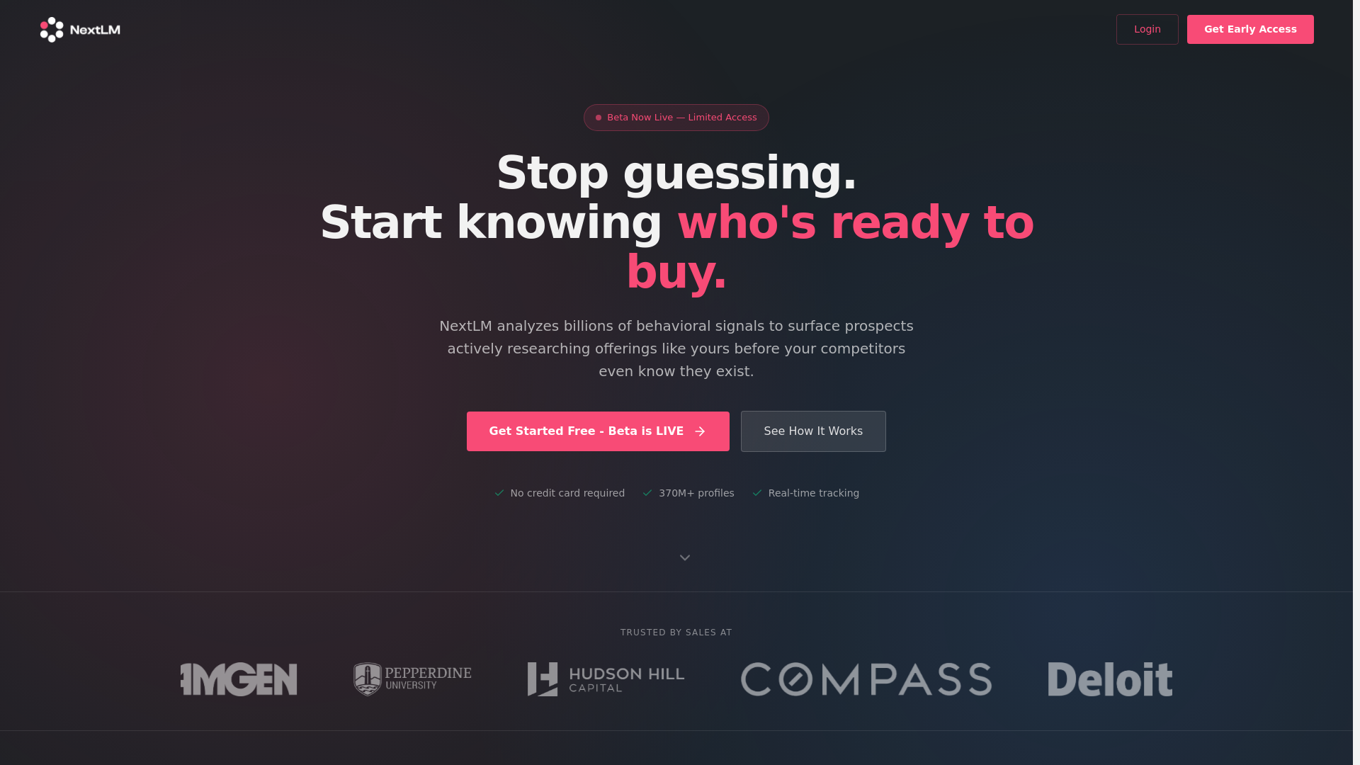 website screenshot of https://nextlmconnection.org/