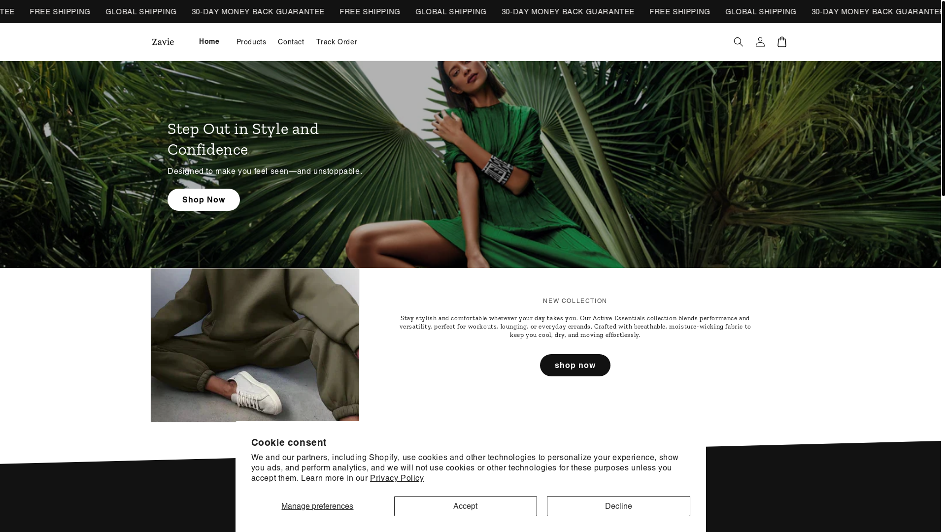 website screenshot of https://slimhanger.store/
