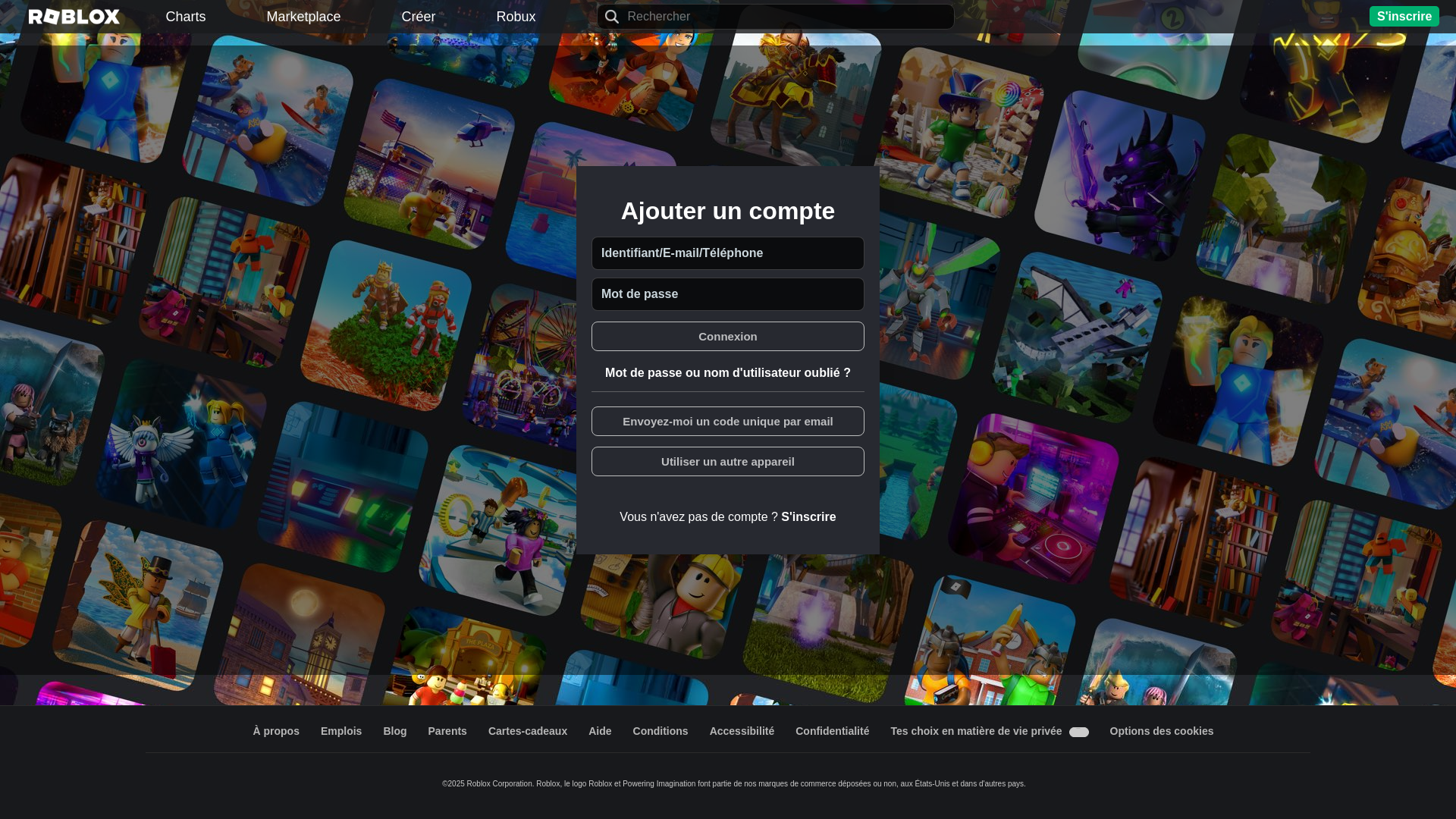 website screenshot of https://robiox.fr/