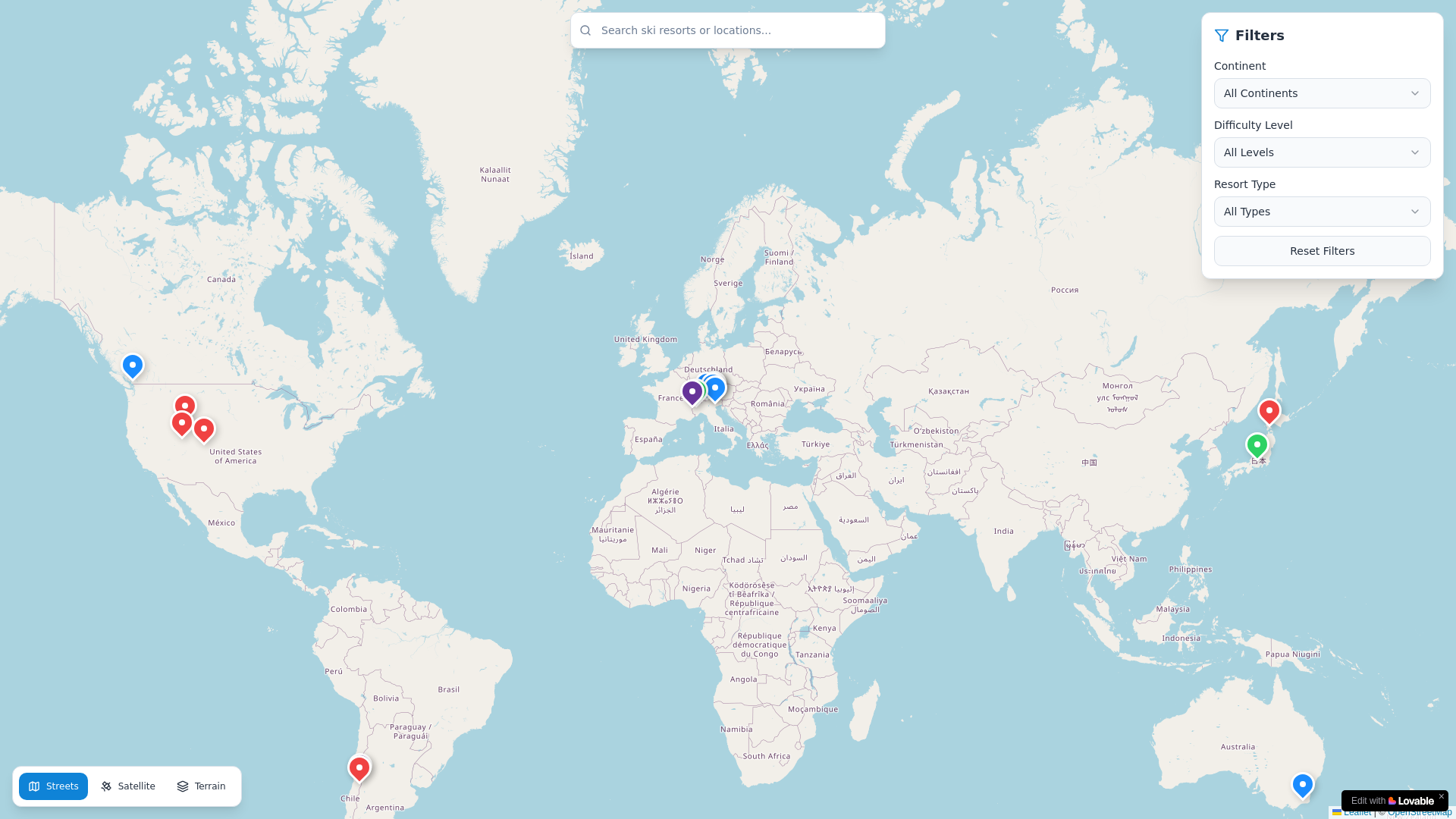 website screenshot of https://skiliftguide.com/