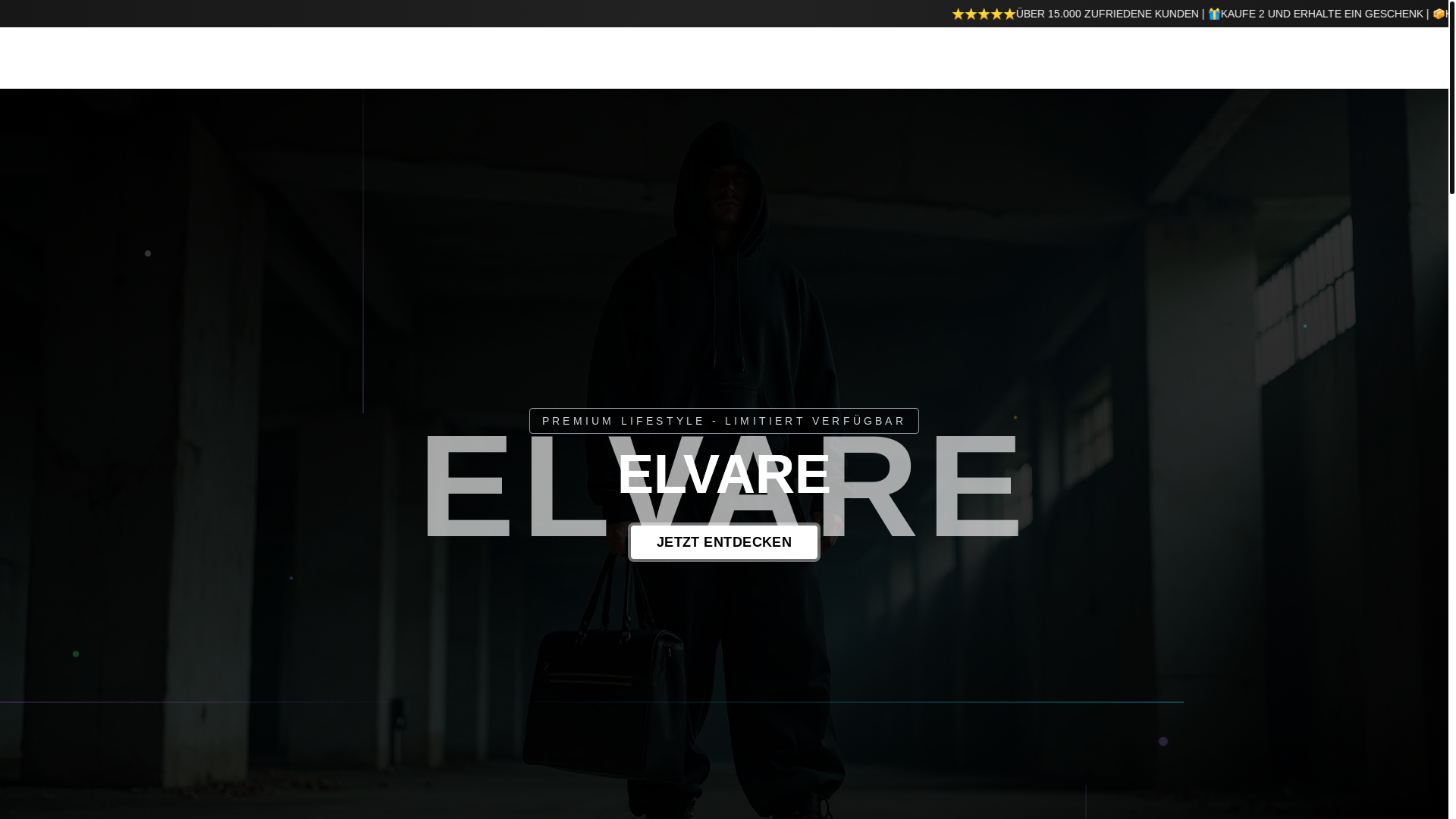 website screenshot of https://elvarestore.com/