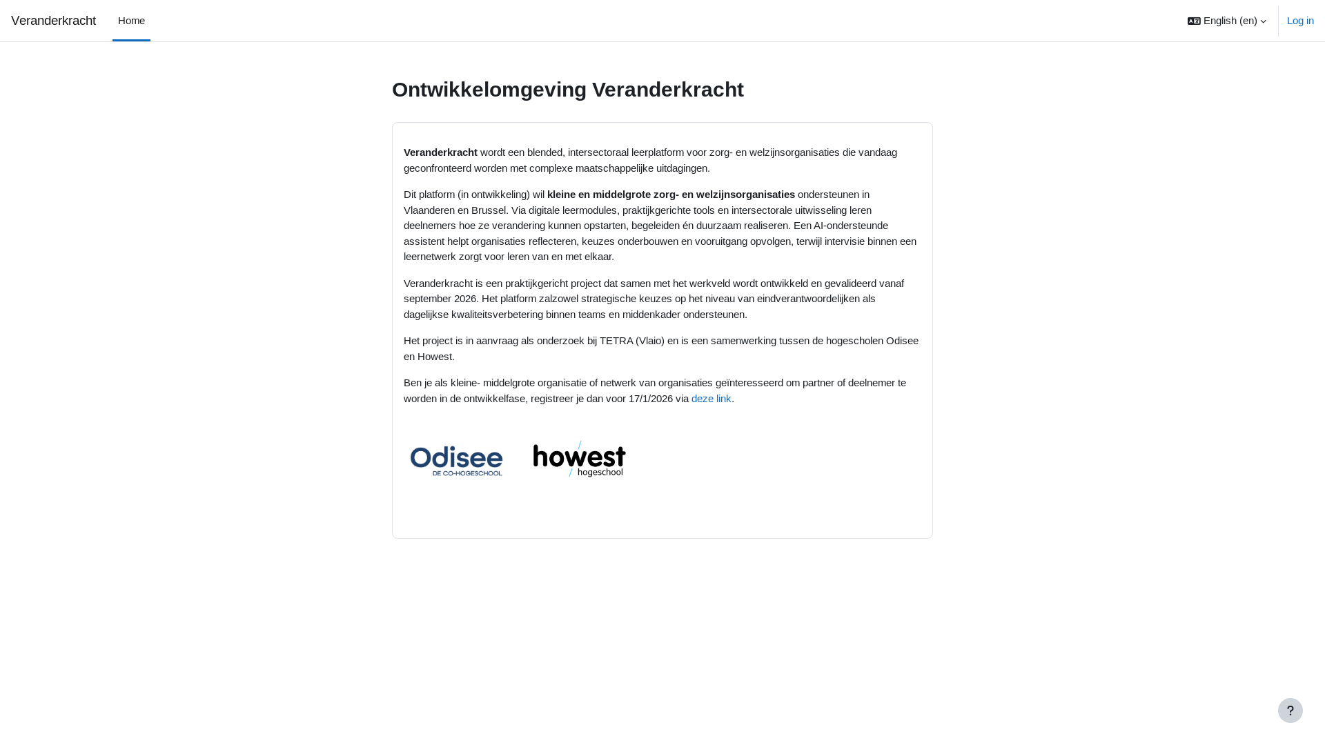 website screenshot of https://veranderkracht.be/