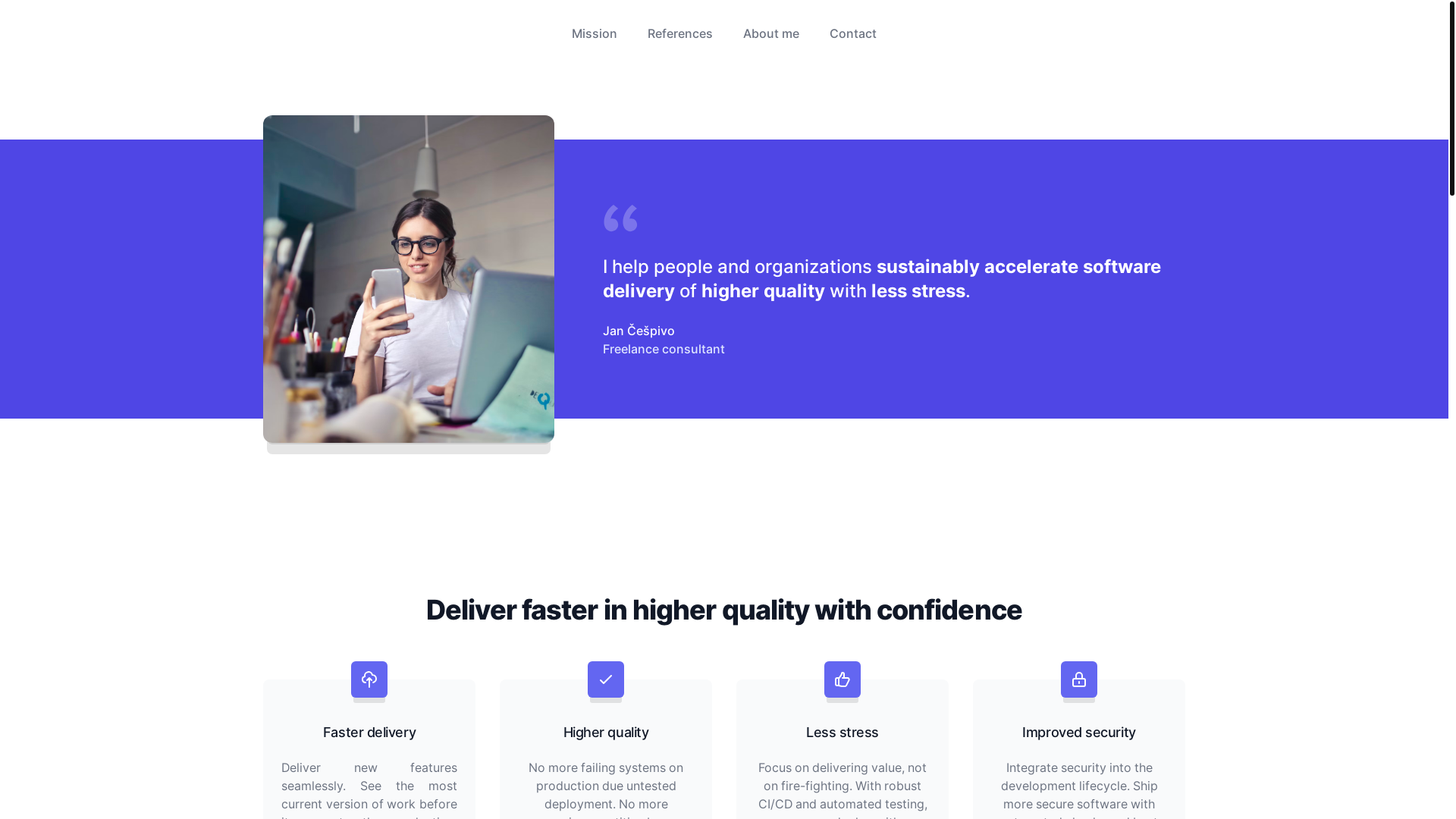 website screenshot of https://jancespivo-website.pages.dev/