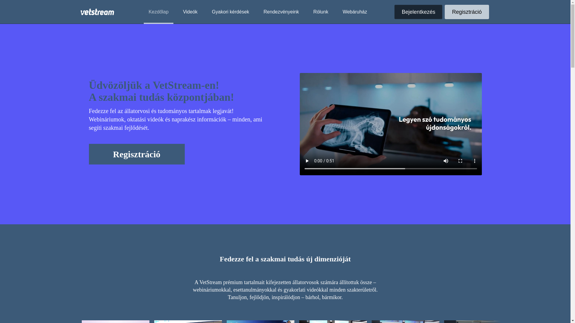 website screenshot of https://vetstream.hu/