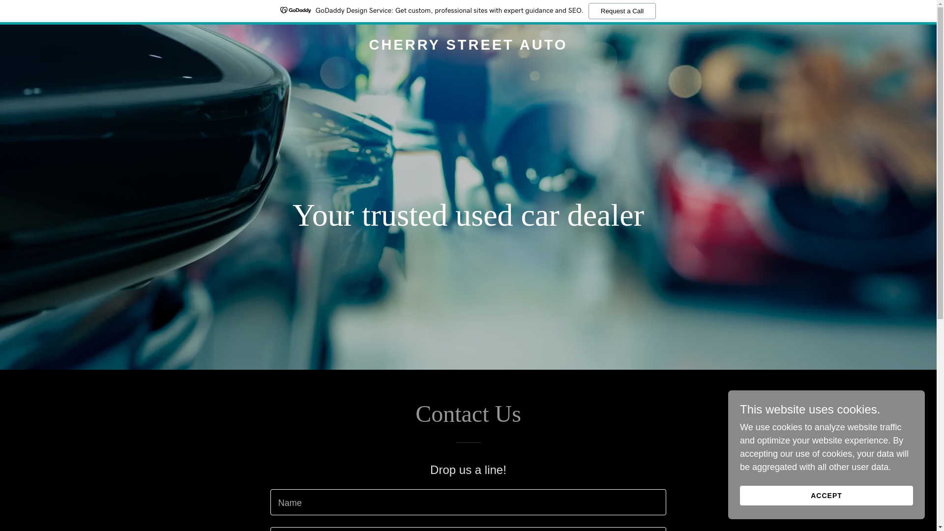 website screenshot of https://cherrystreetauto.com/