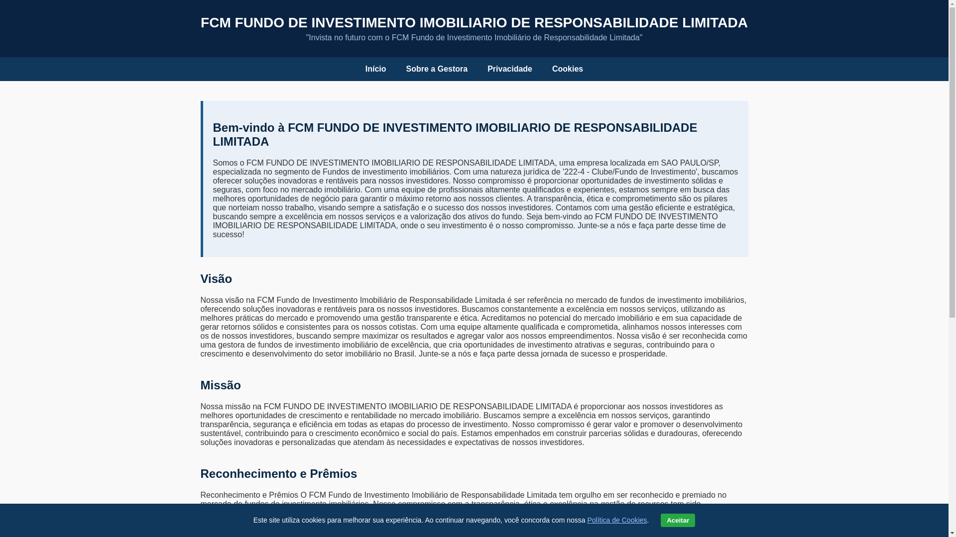 website screenshot of https://fcmfundoinvestfii.shop/