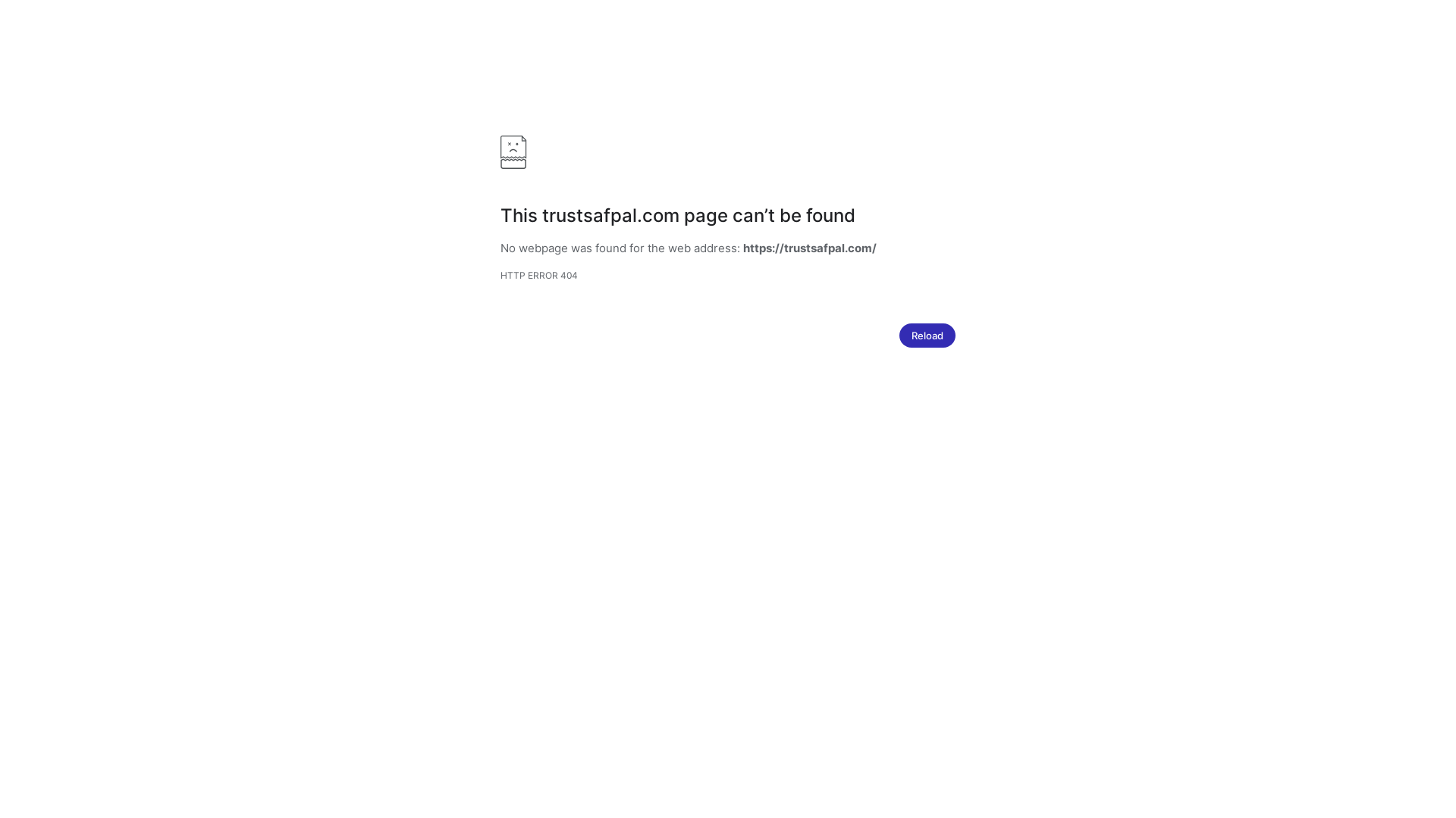 website screenshot of https://trustsafpal.com/