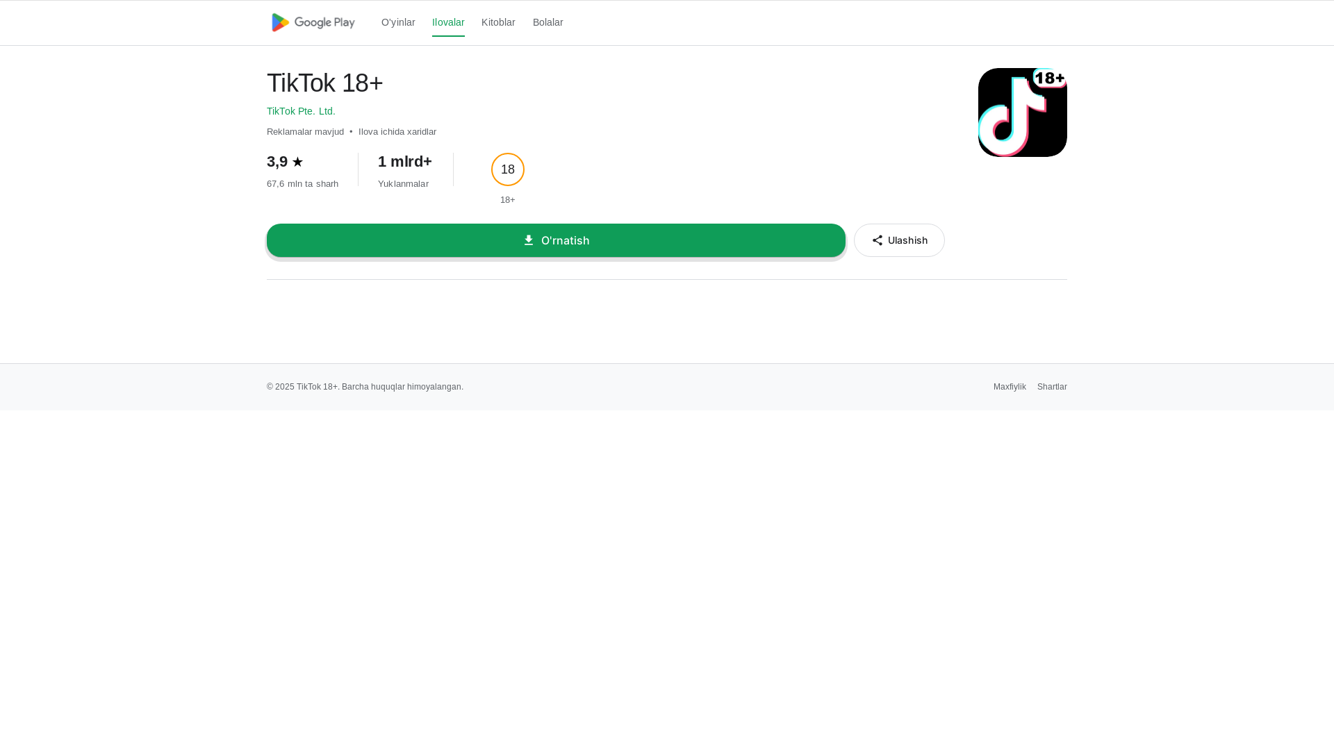 website screenshot of https://uzbtigdog.top/