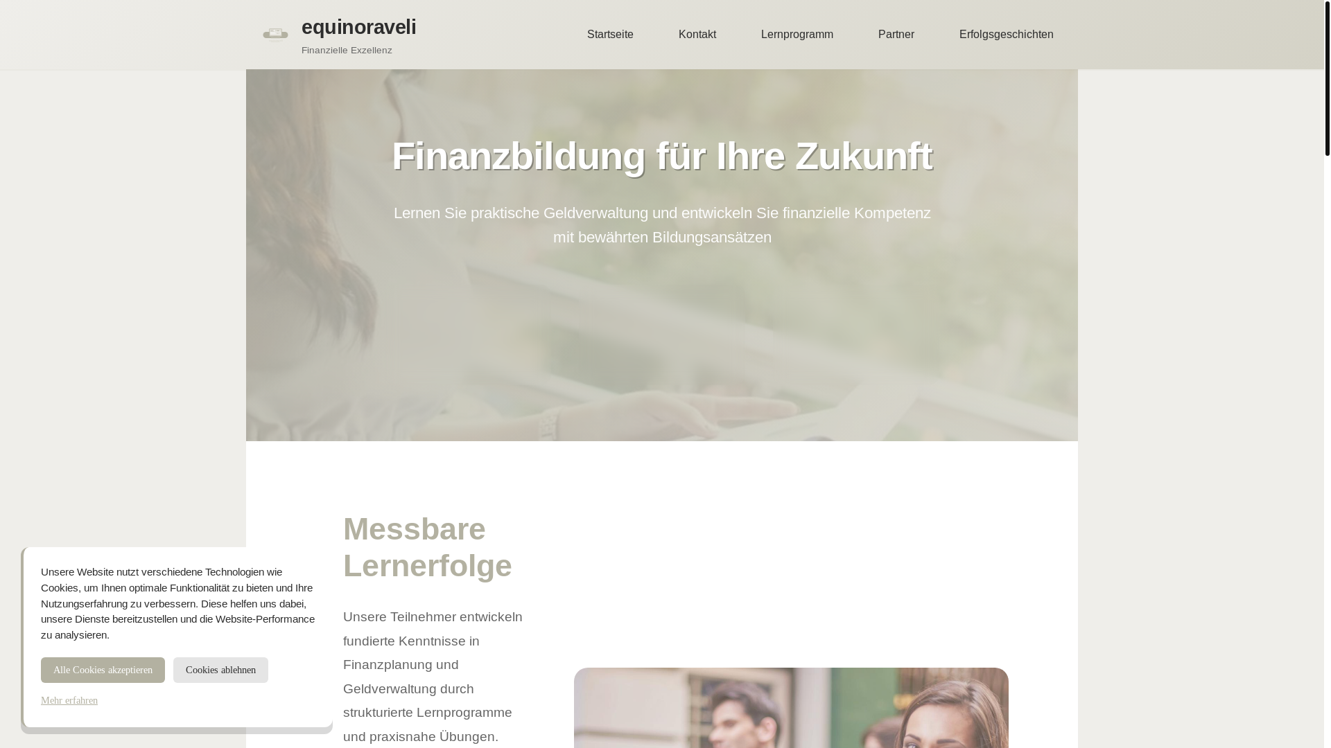 website screenshot of https://equinoraveli.com/
