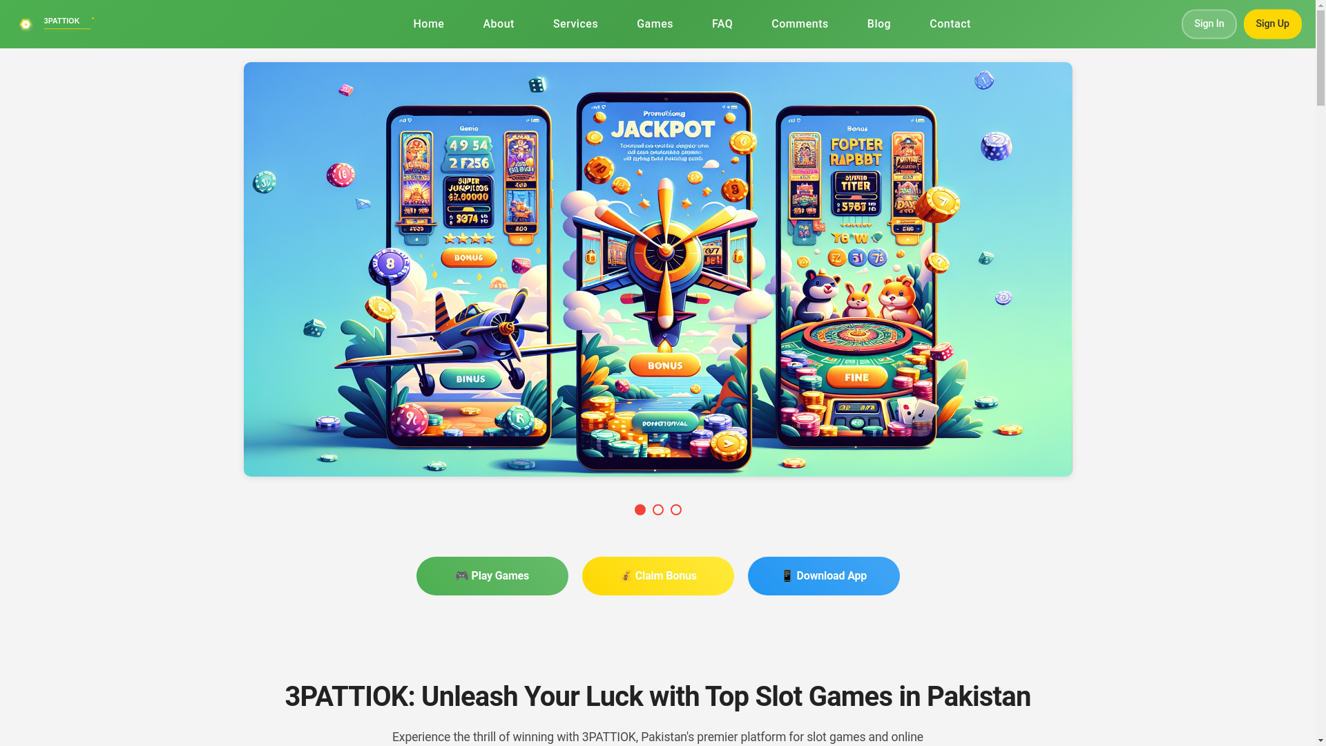 website screenshot of https://3pattiokd.com/