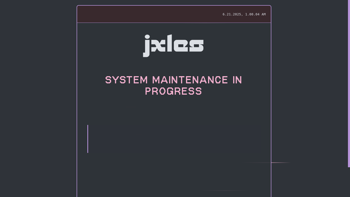 website screenshot of https://jxles-studio-react.pages.dev/