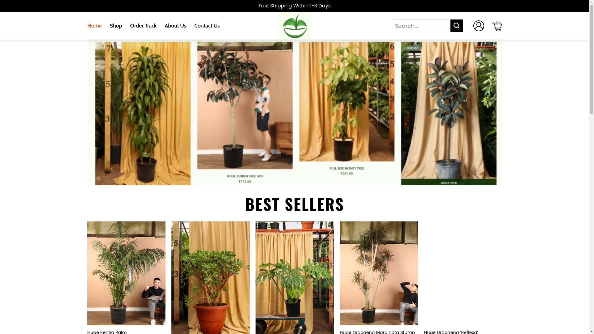website screenshot of https://halopafeplants.shop/