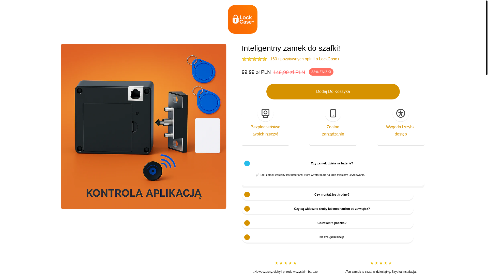 website screenshot of https://lockcase.pl/