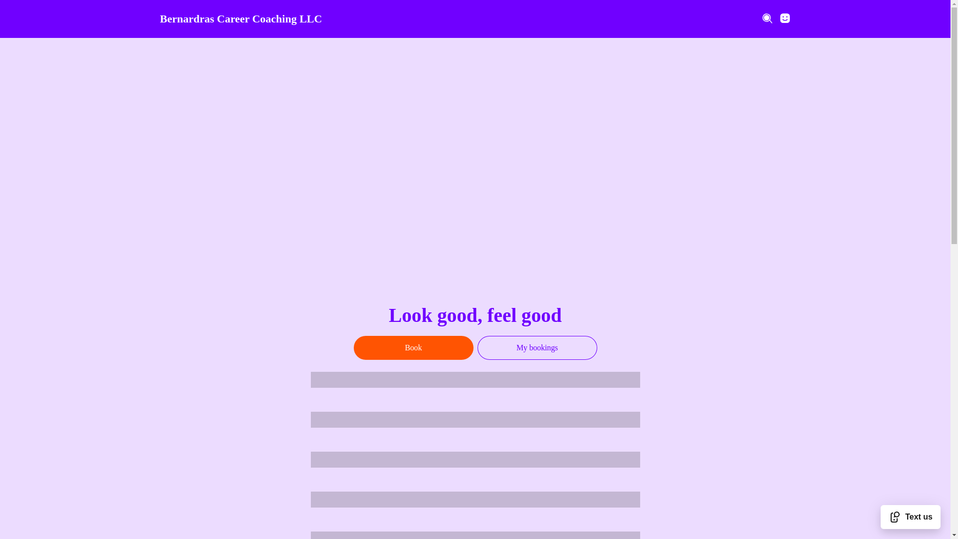 website screenshot of https://bernardracareercoachingllc.com/